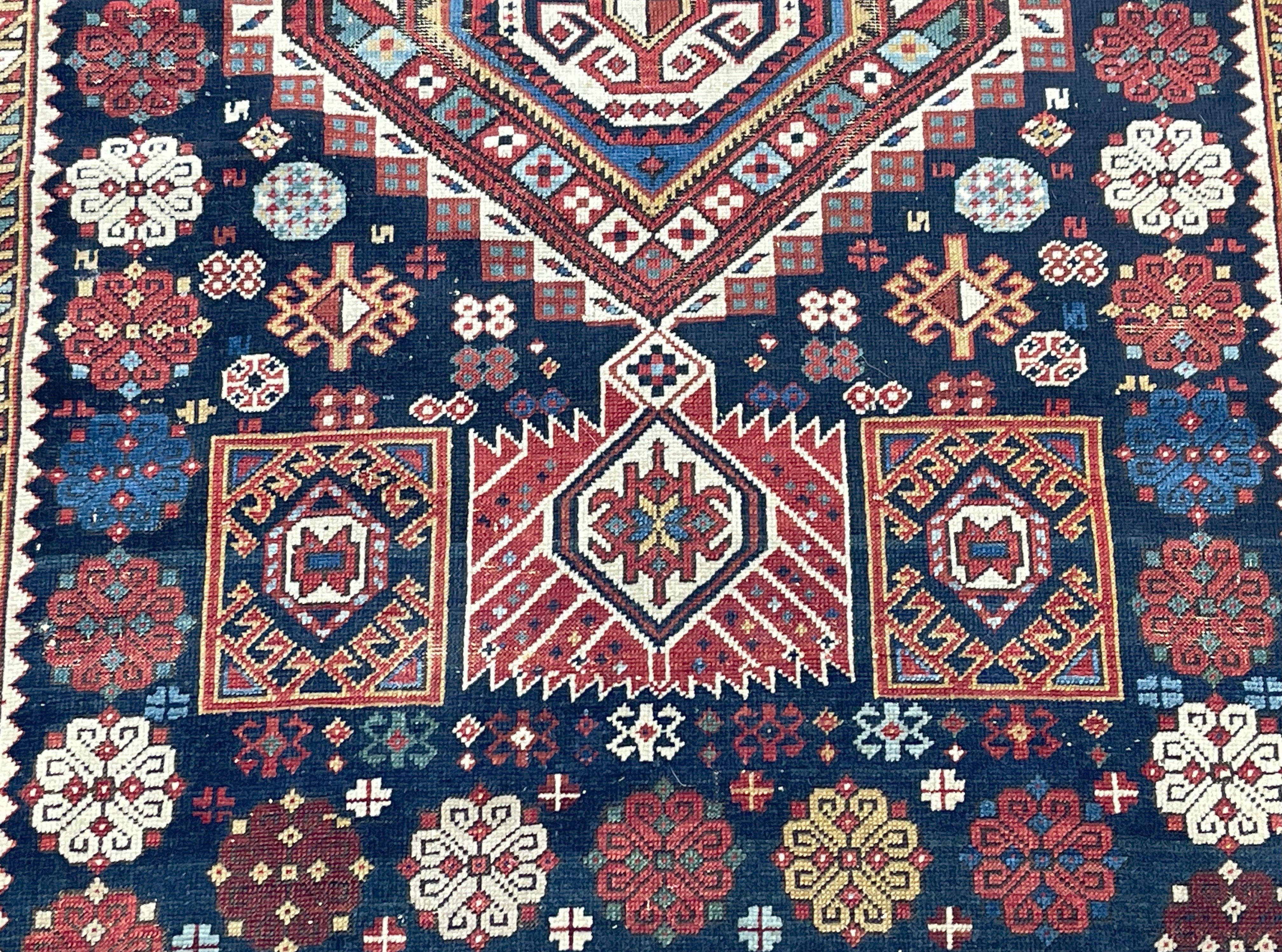 Antique Caucasian Shirvan Rug 4' x 7' 11''