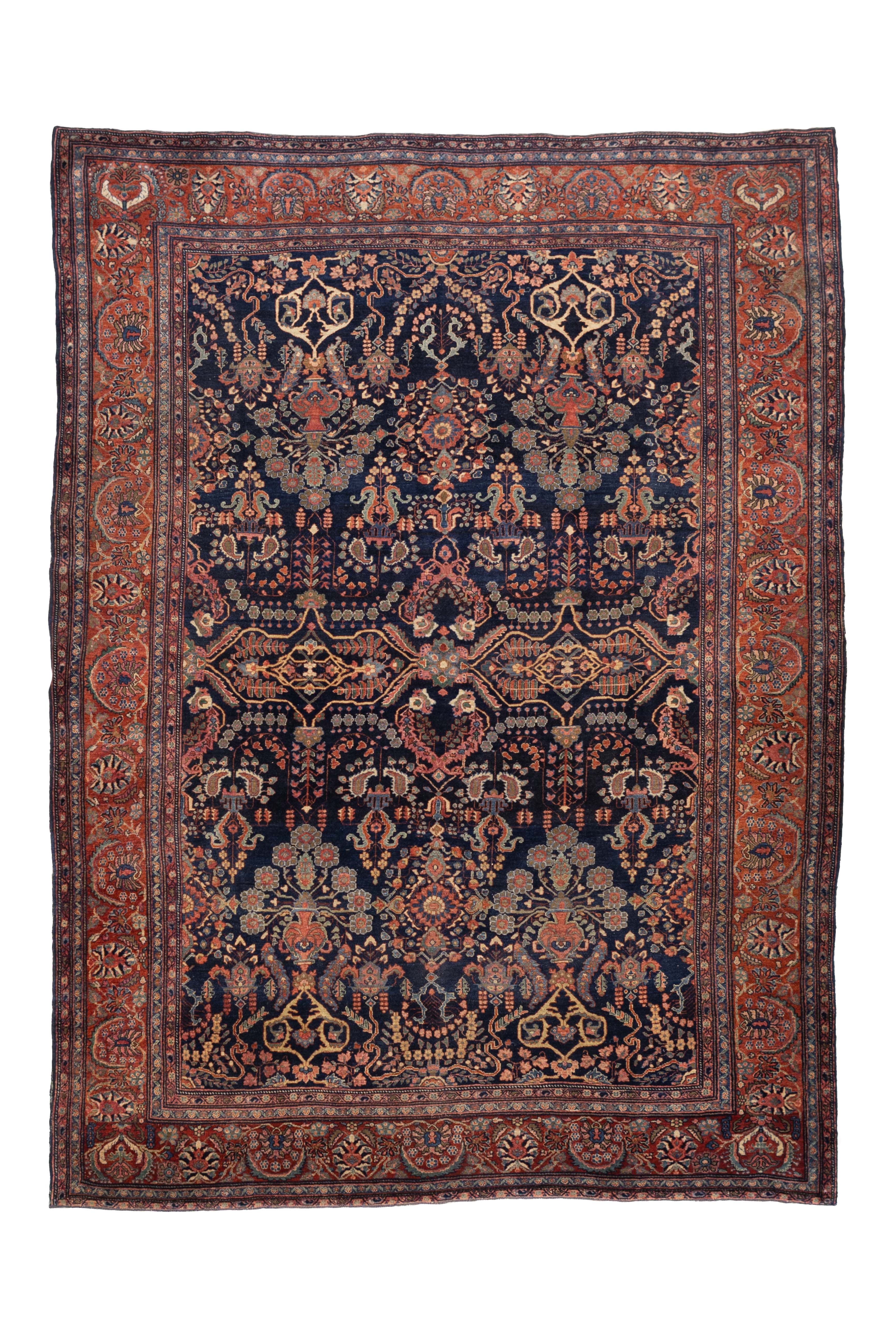 Antique Farahan Sarouk Rug 8' 10" x 12' 2"