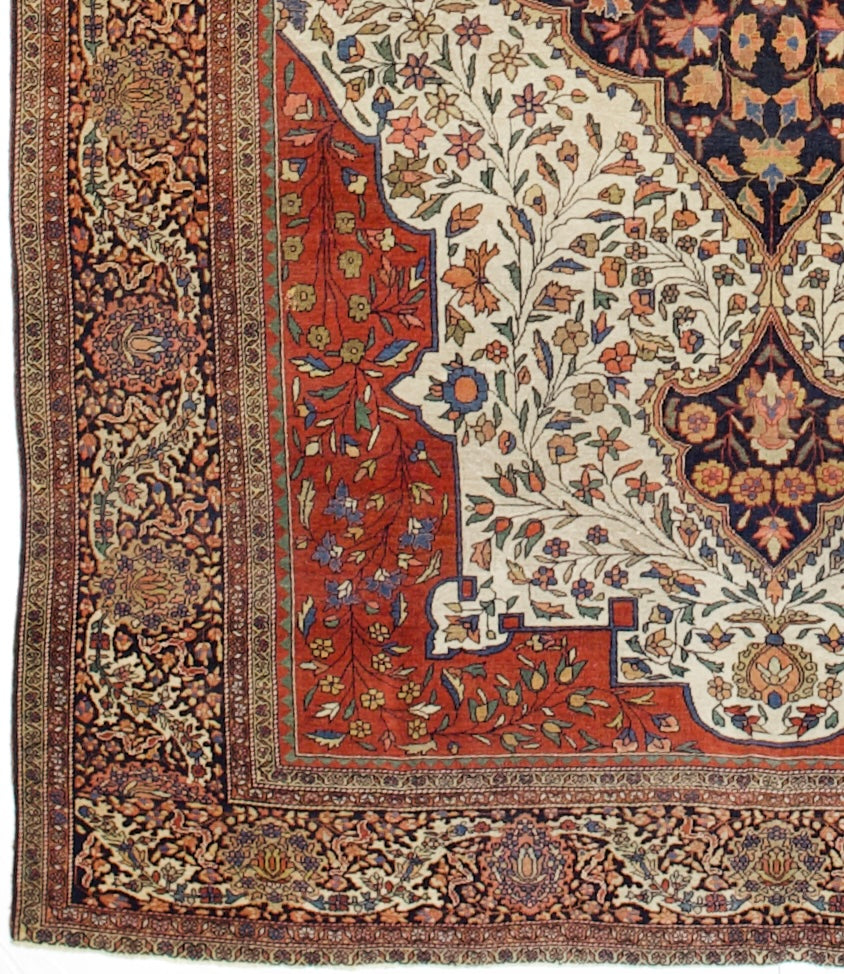Antique Farahan Sarouk Rug 6' 9'' x 9' 10''