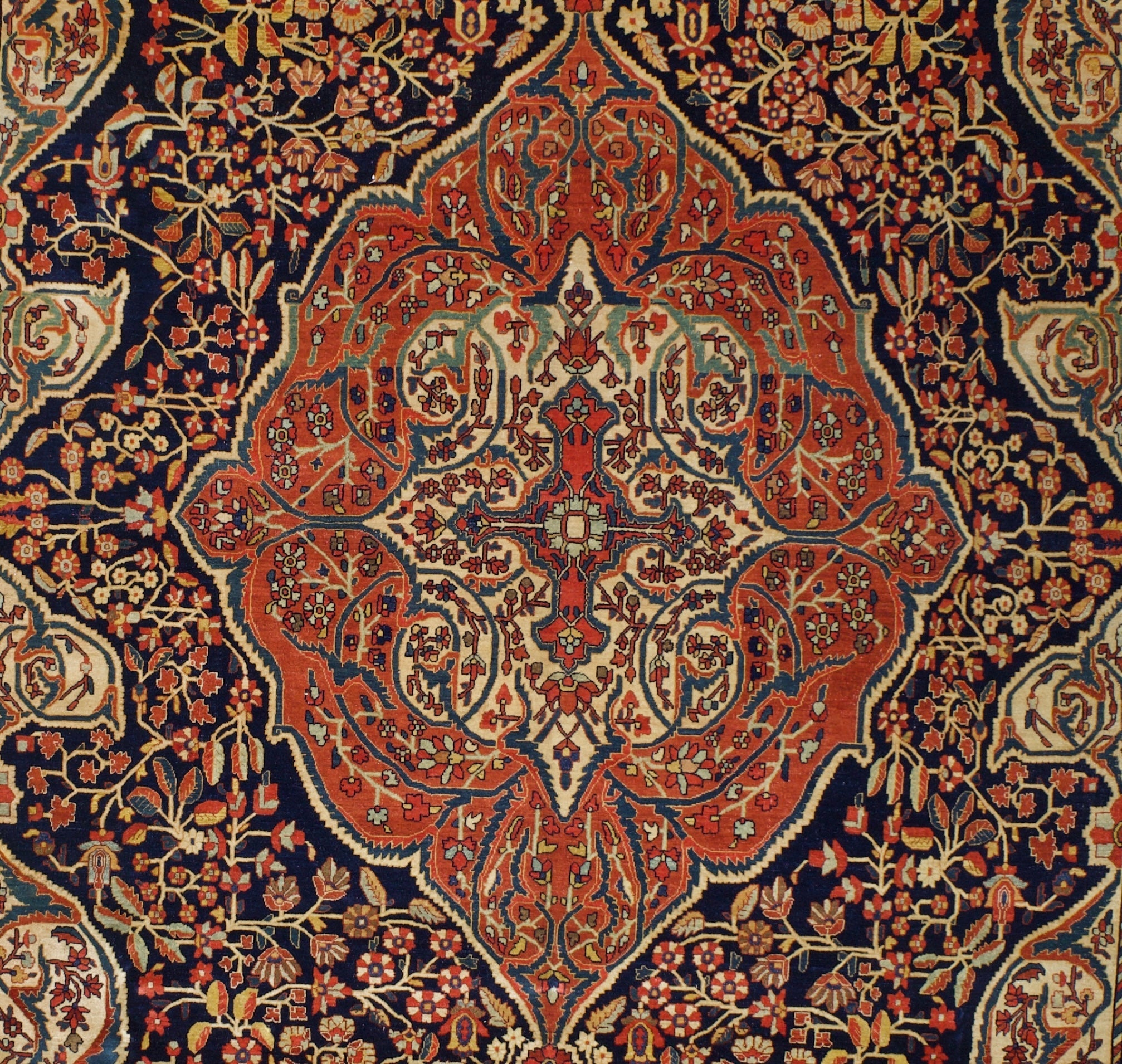 Antique Farahan Sarouk Rug 8' 10'' x 12' 5''