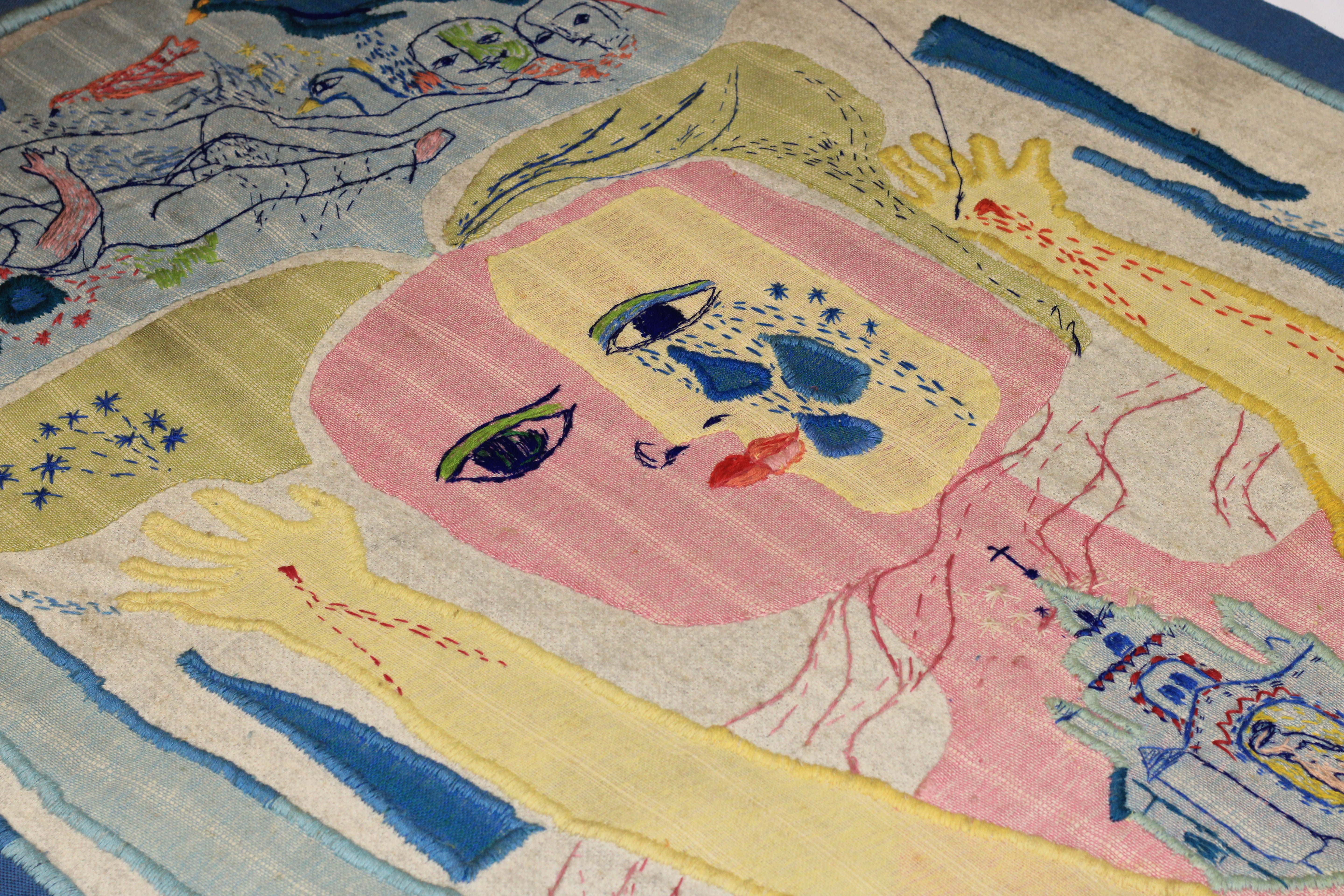 Fine European Mid Century Artist Tapestry 4' 5" x 5' 1"
