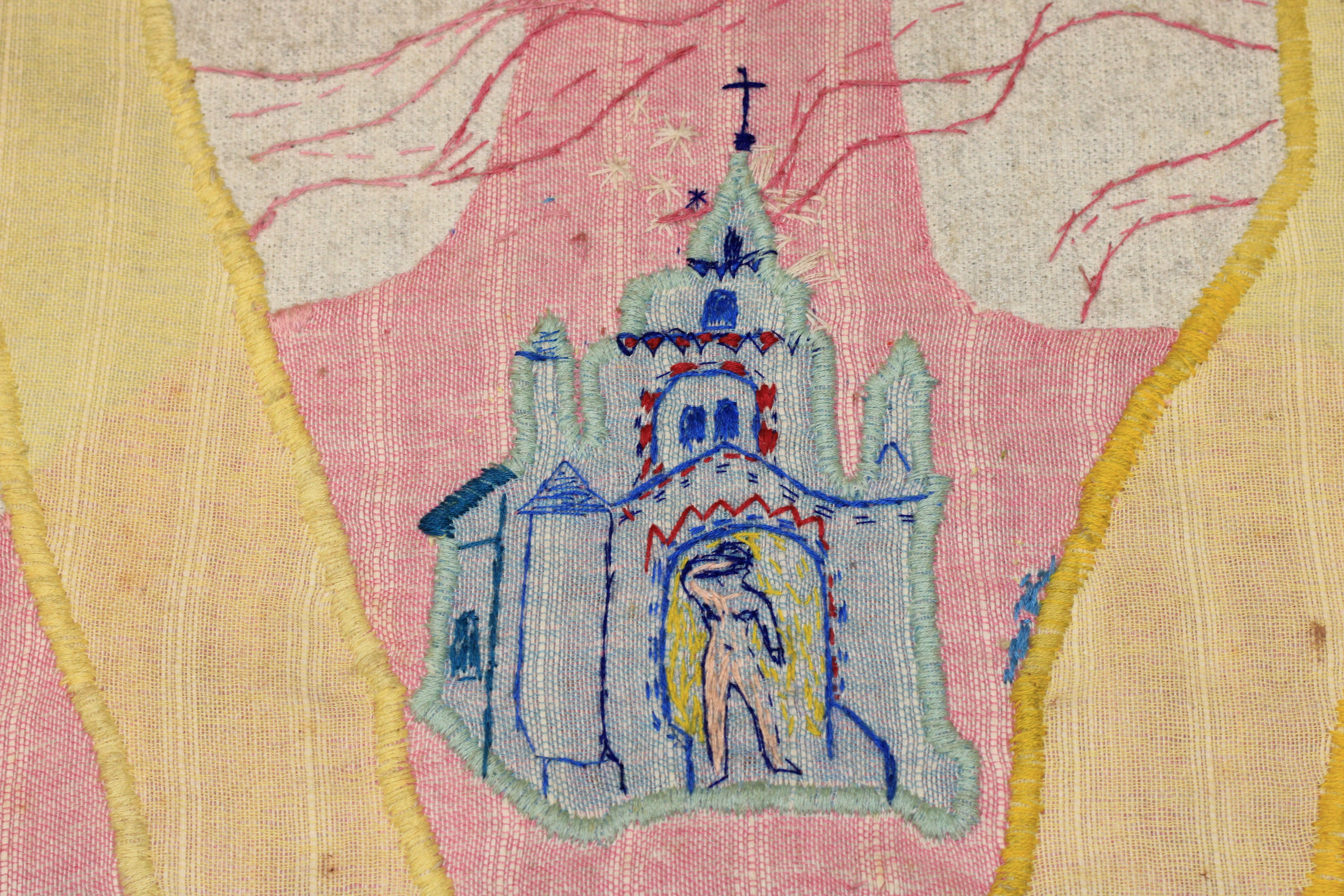 Fine European Mid Century Artist Tapestry 4' 5" x 5' 1"