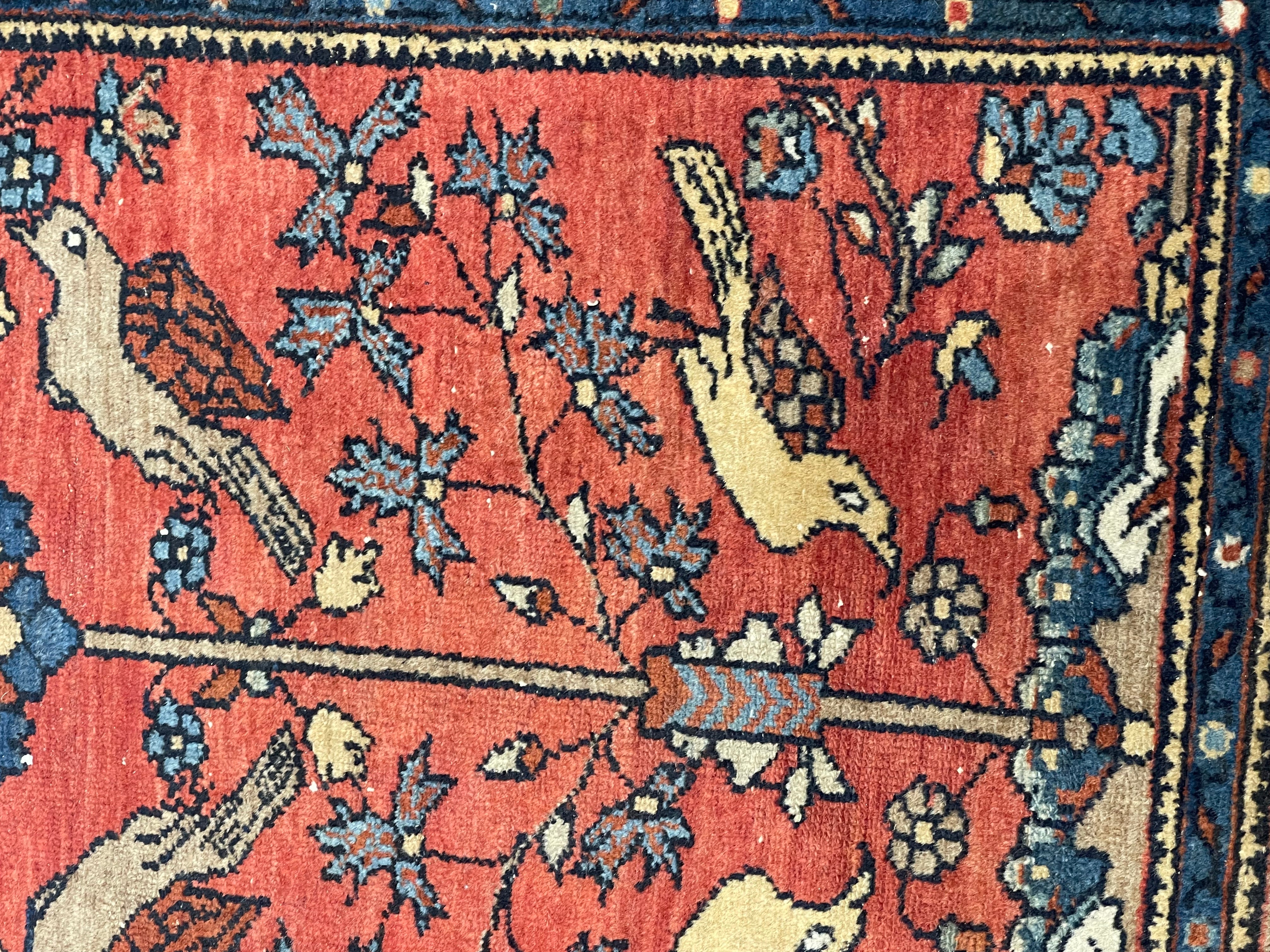 Fine Antique Malayer Wool Rug 3' 0" x 5' 0"