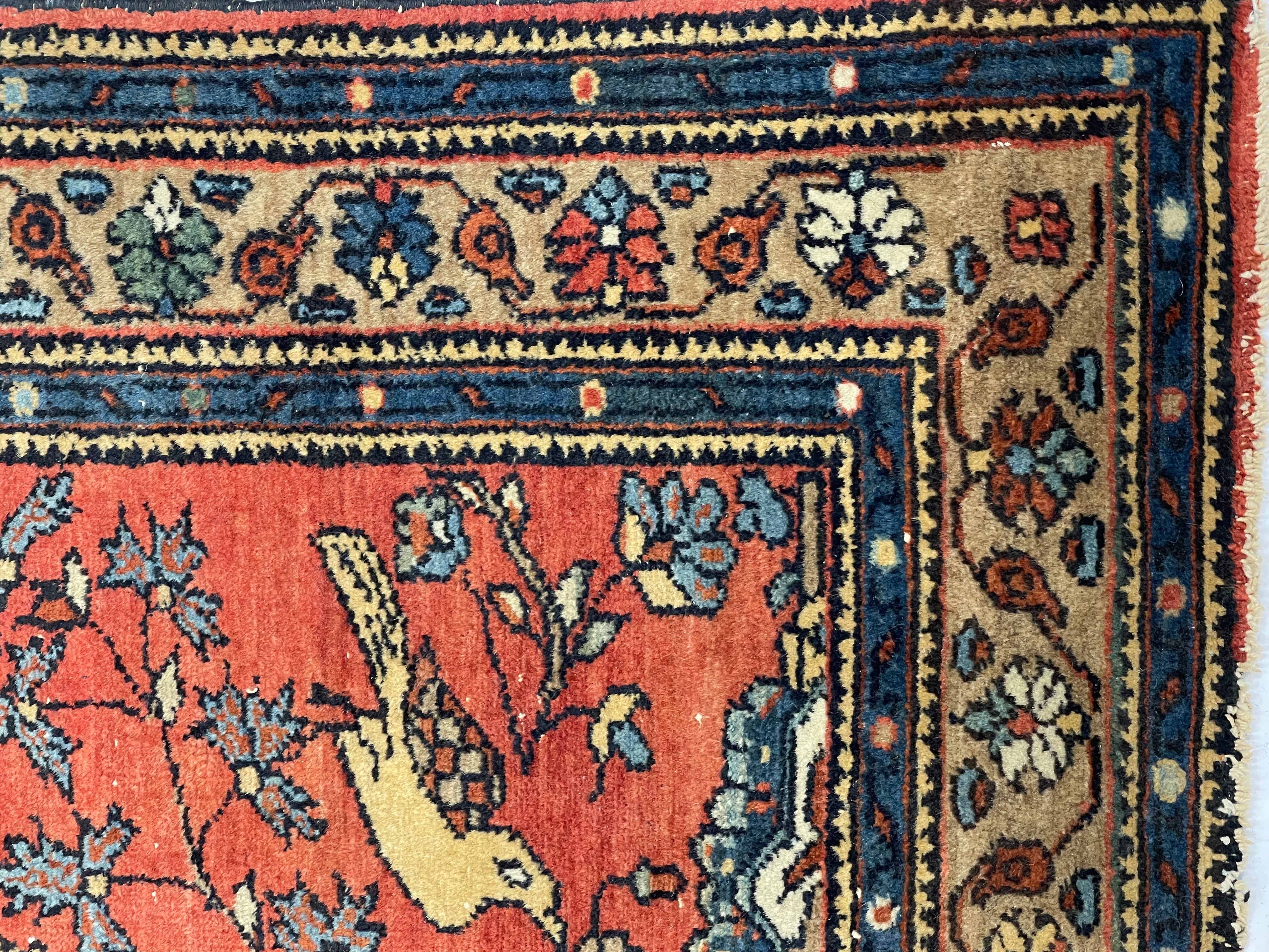 Fine Antique Malayer Wool Rug 3' 0" x 5' 0"