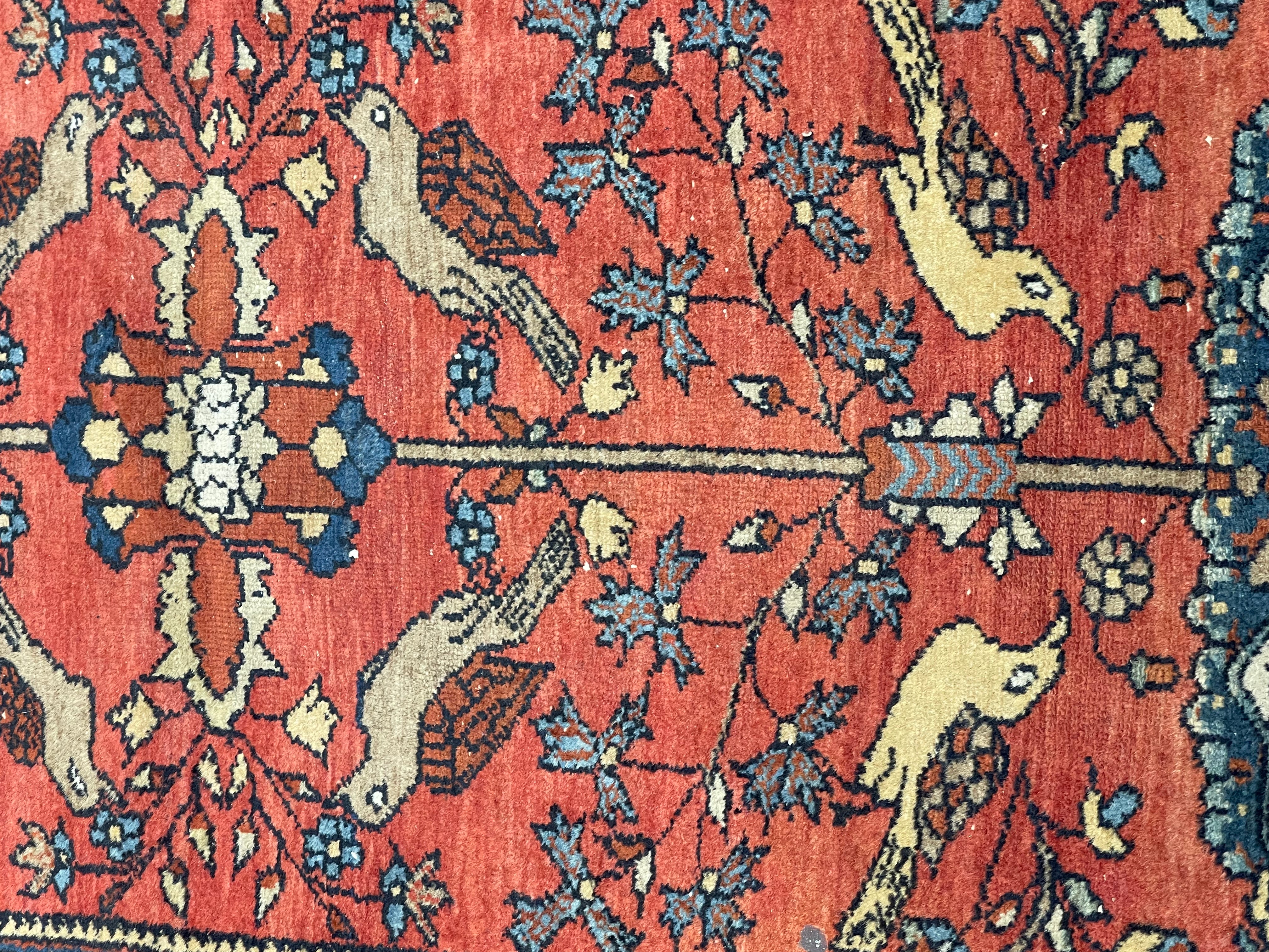 Fine Antique Malayer Wool Rug 3' 0" x 5' 0"