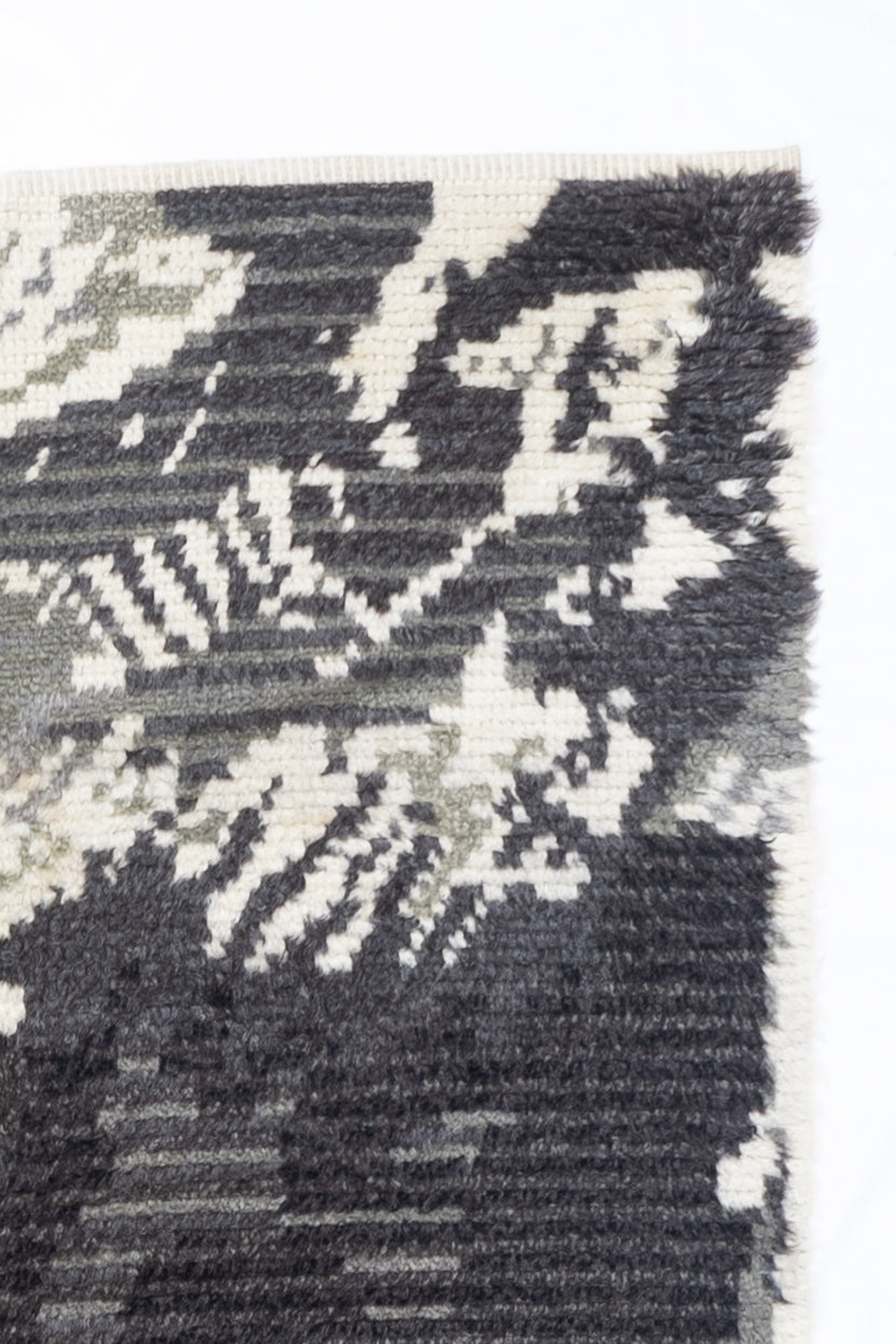 Fine Vintage Swedish Shag Wool Rug 6'2" x 7' 8''