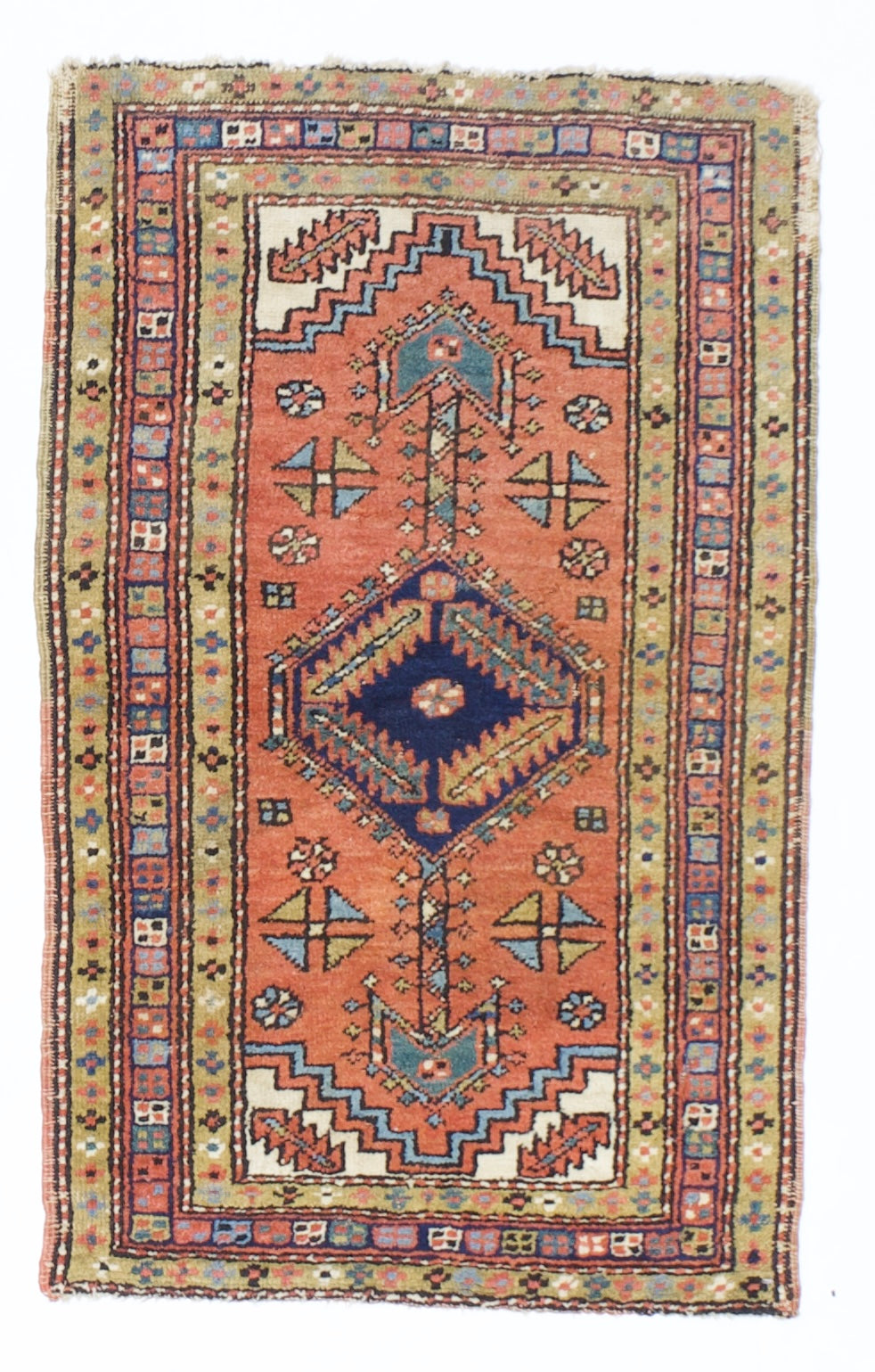 Antique Heriz Rug 2'6" x 4' 1''
