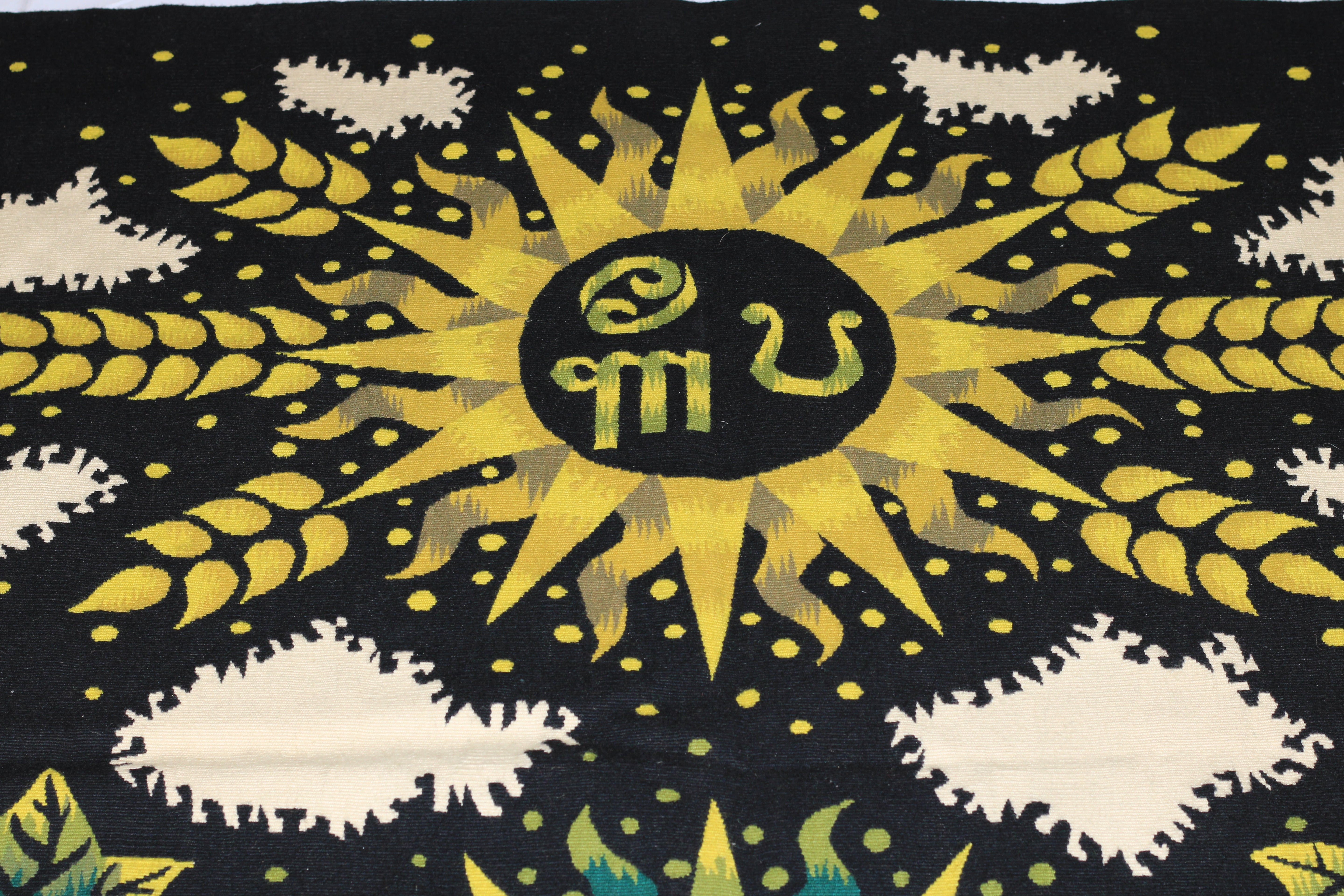 Mid Century Tapestry Signed Jean Picard Le Doux 4' 10" x 6' 6"