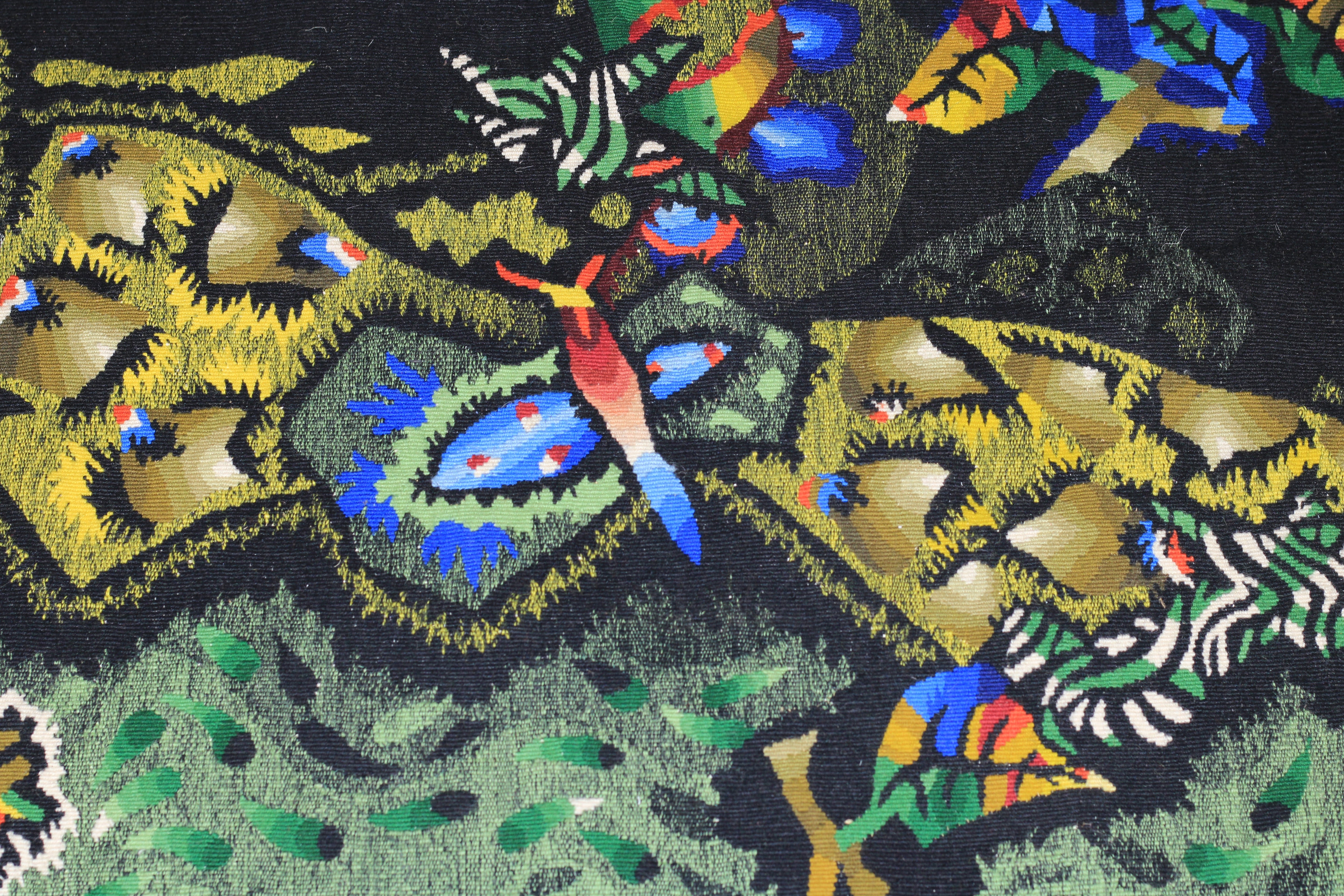 Mid Century Tapestry Signed Lurcat 3' 10'' x 7' 8''
