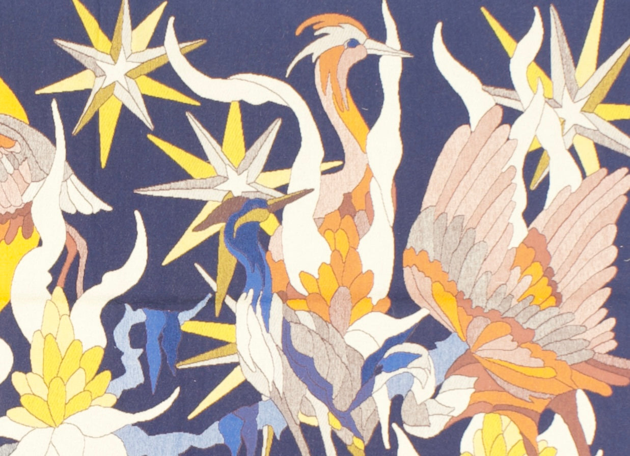 Mid Century French Tapestry Signed by Jean Lurcat Artist Desginer 3' 11'' x 6' 6''