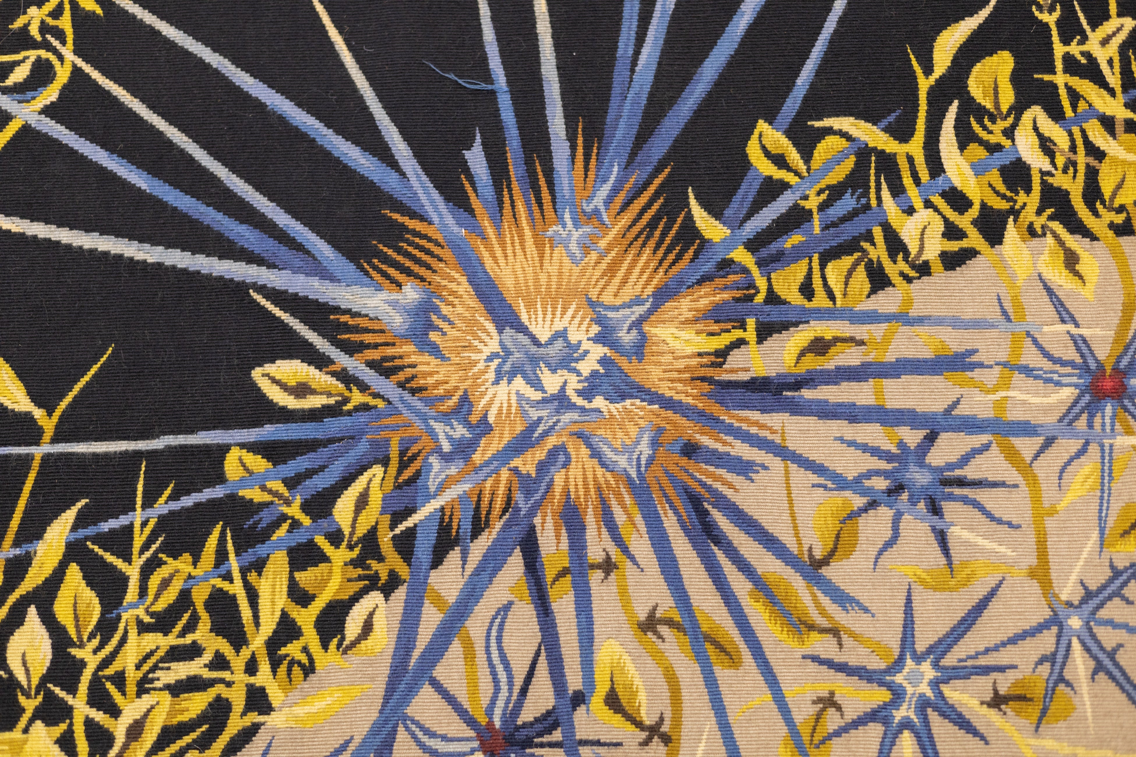 Mid Century Tapestry Signed Marc Petit 4'10'' x 6'10''