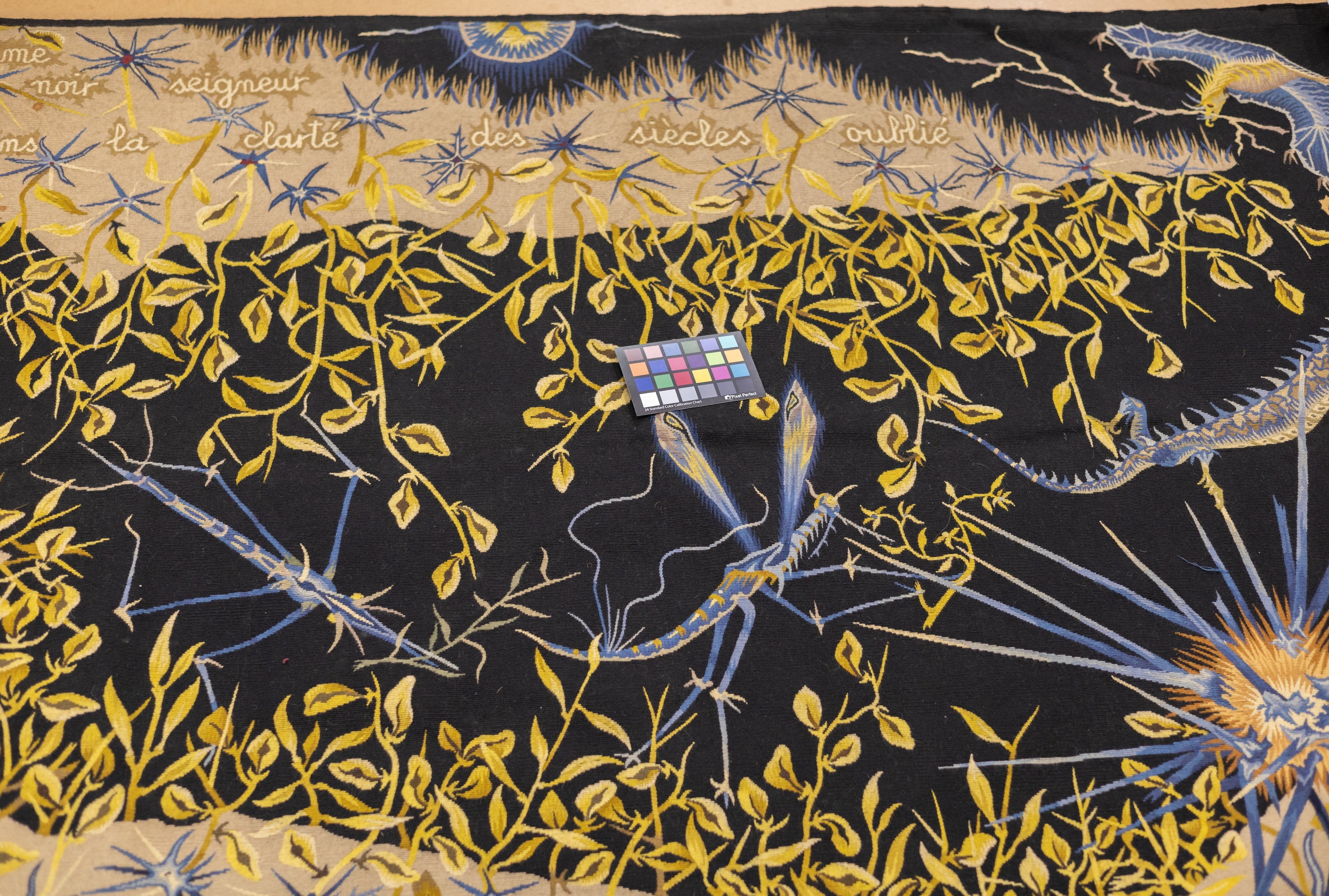 Mid Century Tapestry Signed Marc Petit 4'10'' x 6'10''