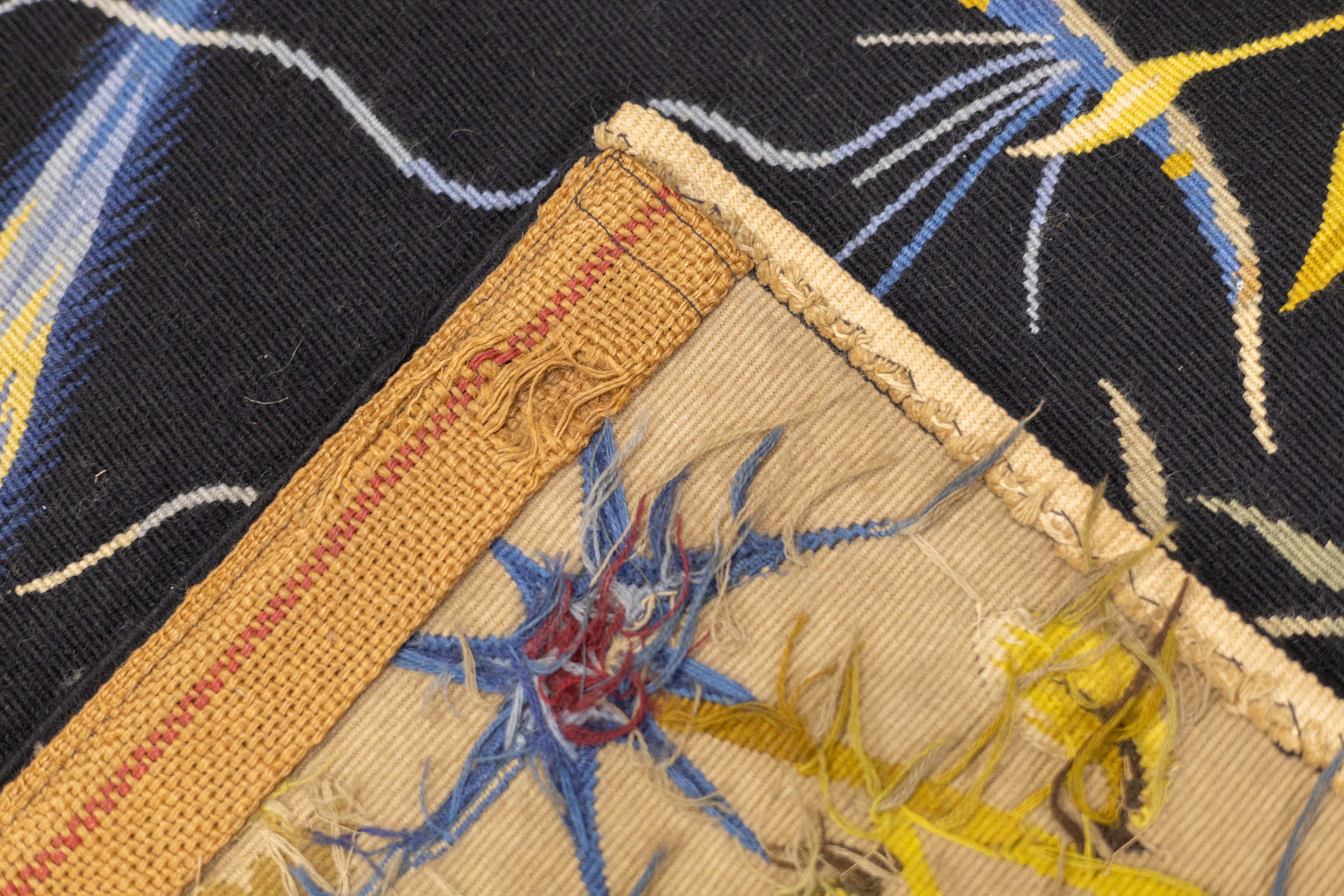 Mid Century Tapestry Signed Marc Petit 4'10'' x 6'10''