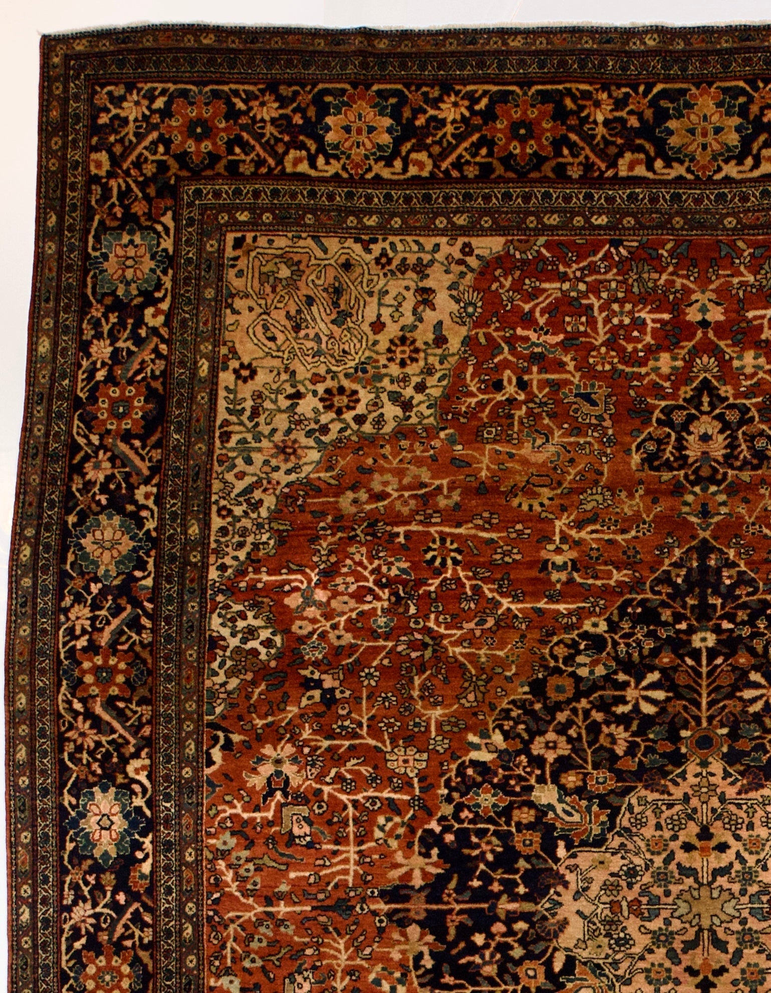 Antique Farahan Sarouk Rug 8' 9" x 11' 6"