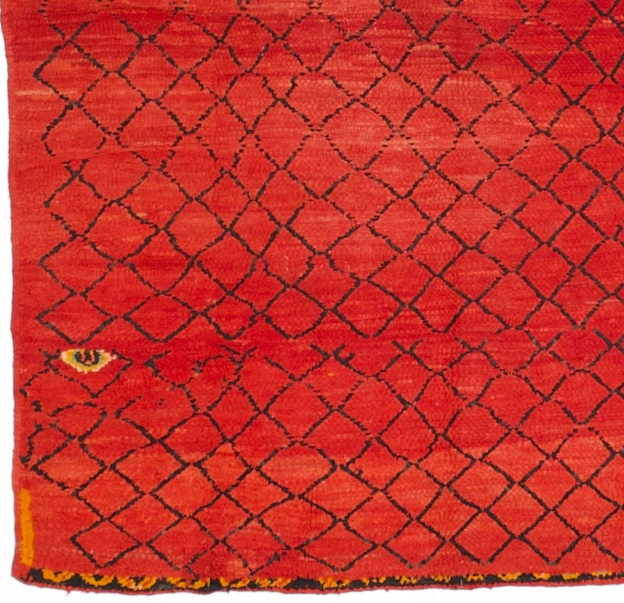 Vintage Moroccan Wool Rug 5' 8'' x 6' 11''