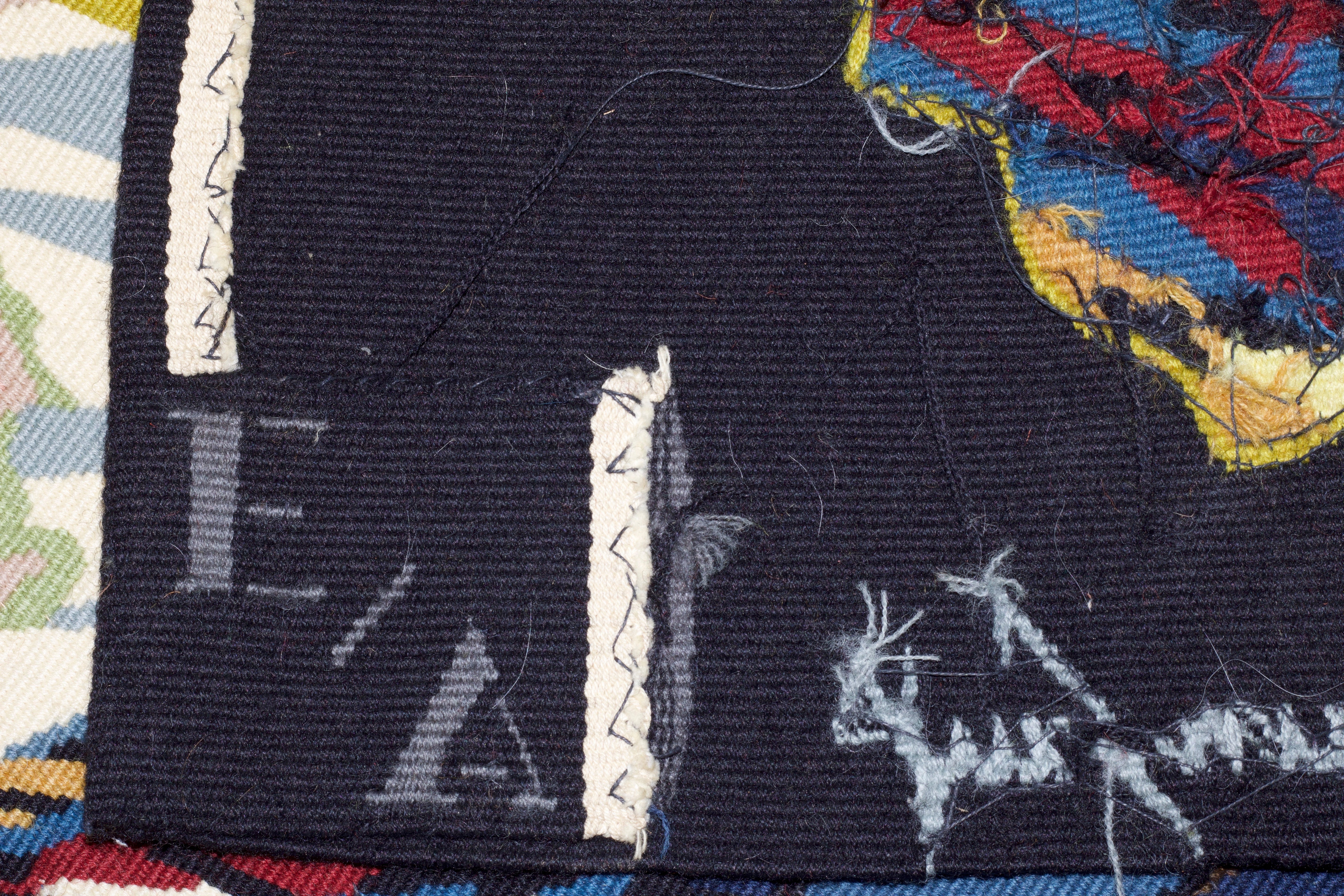 Fine French Mid Century Tapestry Signed by Jean Lurcat 3'9" x 5' 11"