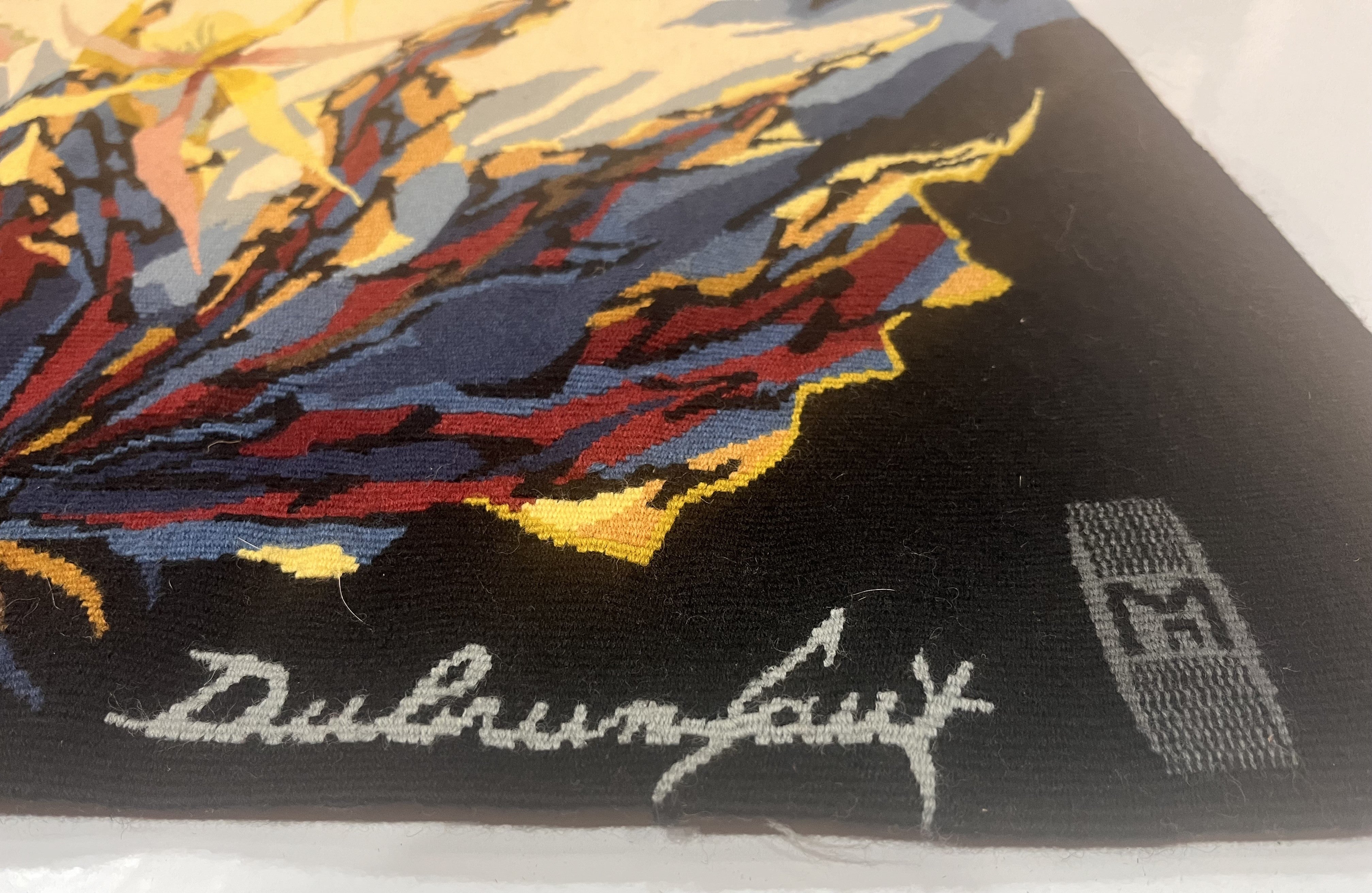 Fine French Mid Century Tapestry Signed by Jean Lurcat 3'9" x 5' 11"