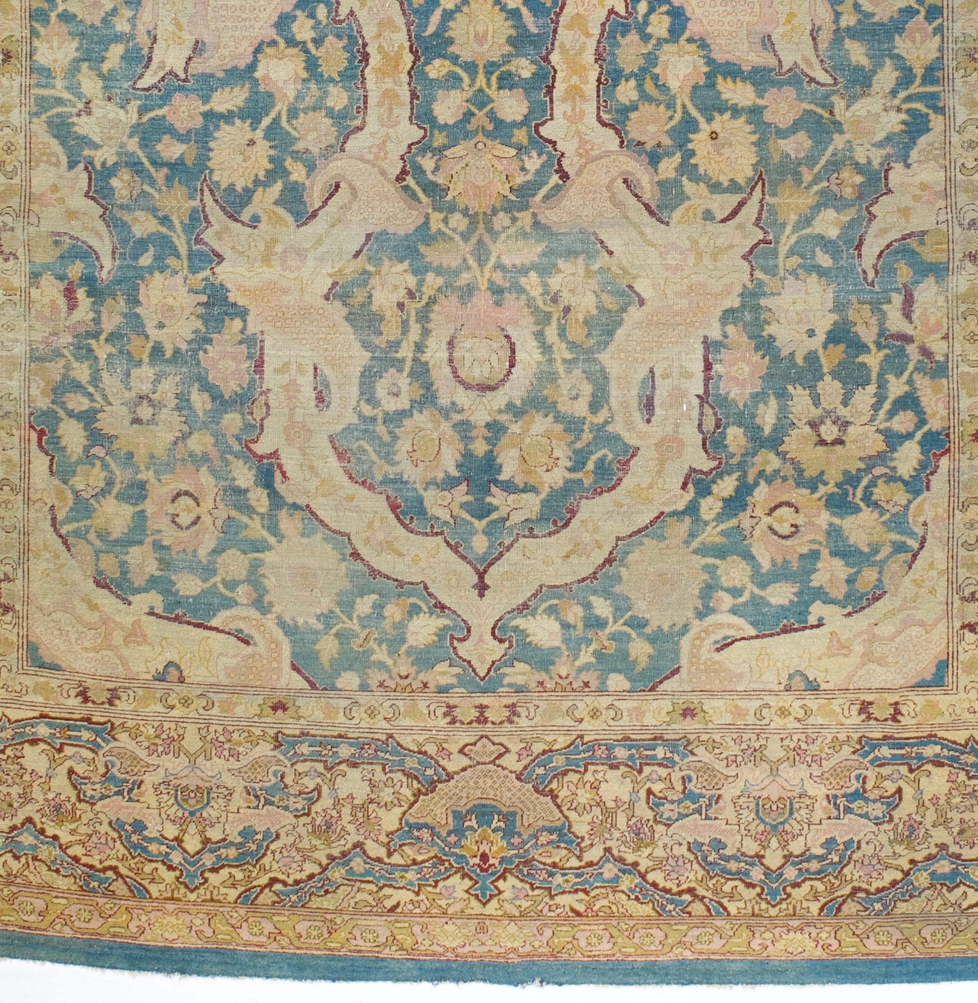 Antique Indian Amritsar Rug 8'10" x 12' 2" circa 1890