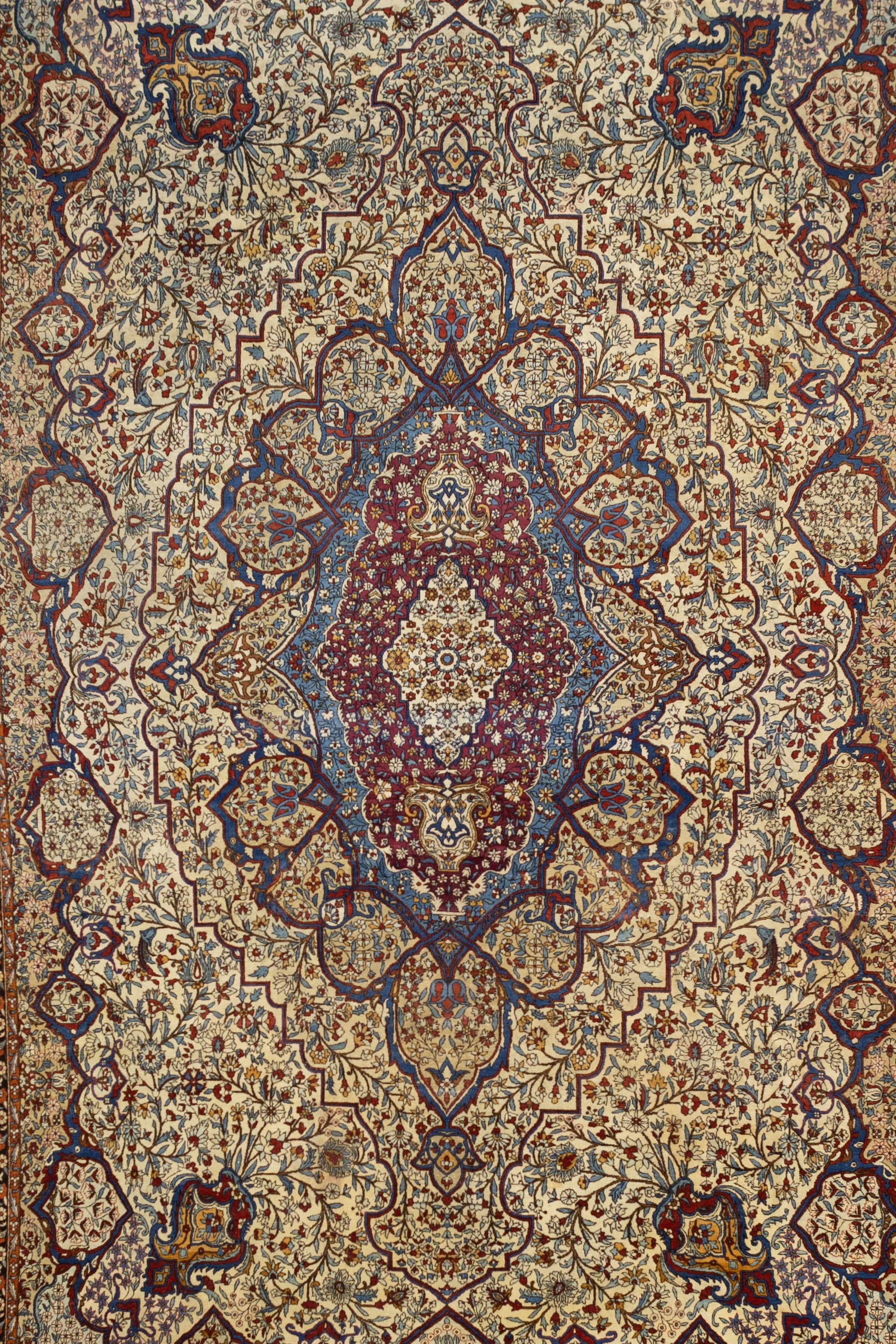 Antique Mohtasham Kashan Rug 9'9" x 15' 4''
