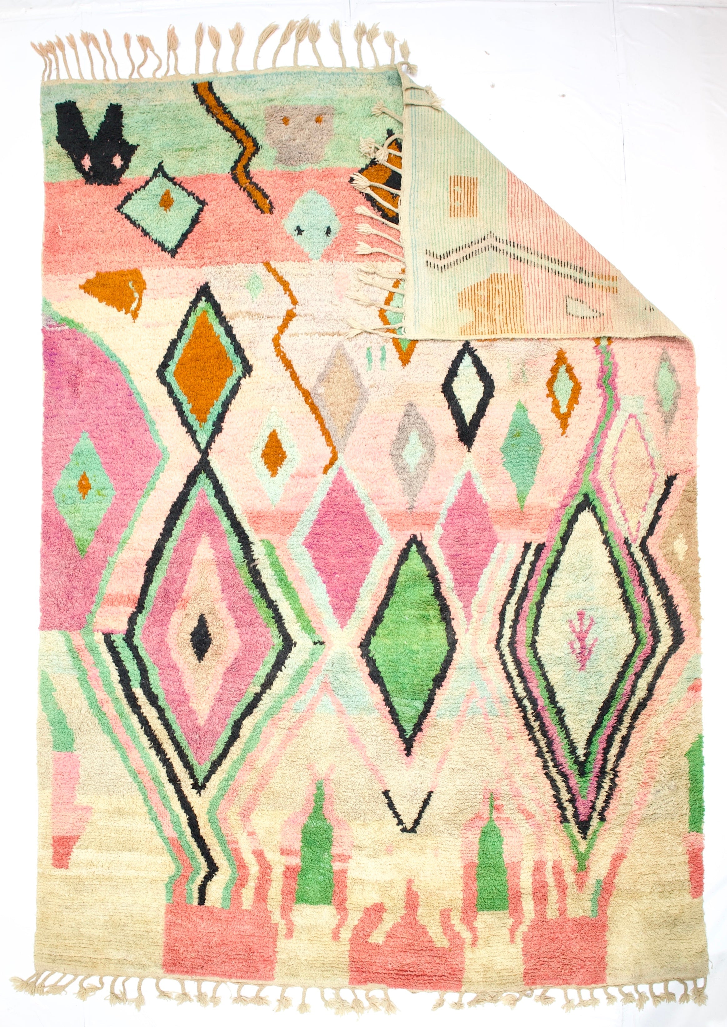 Fine Vintage Moroccan Wool Rug 9' 5'' x 13' 4''