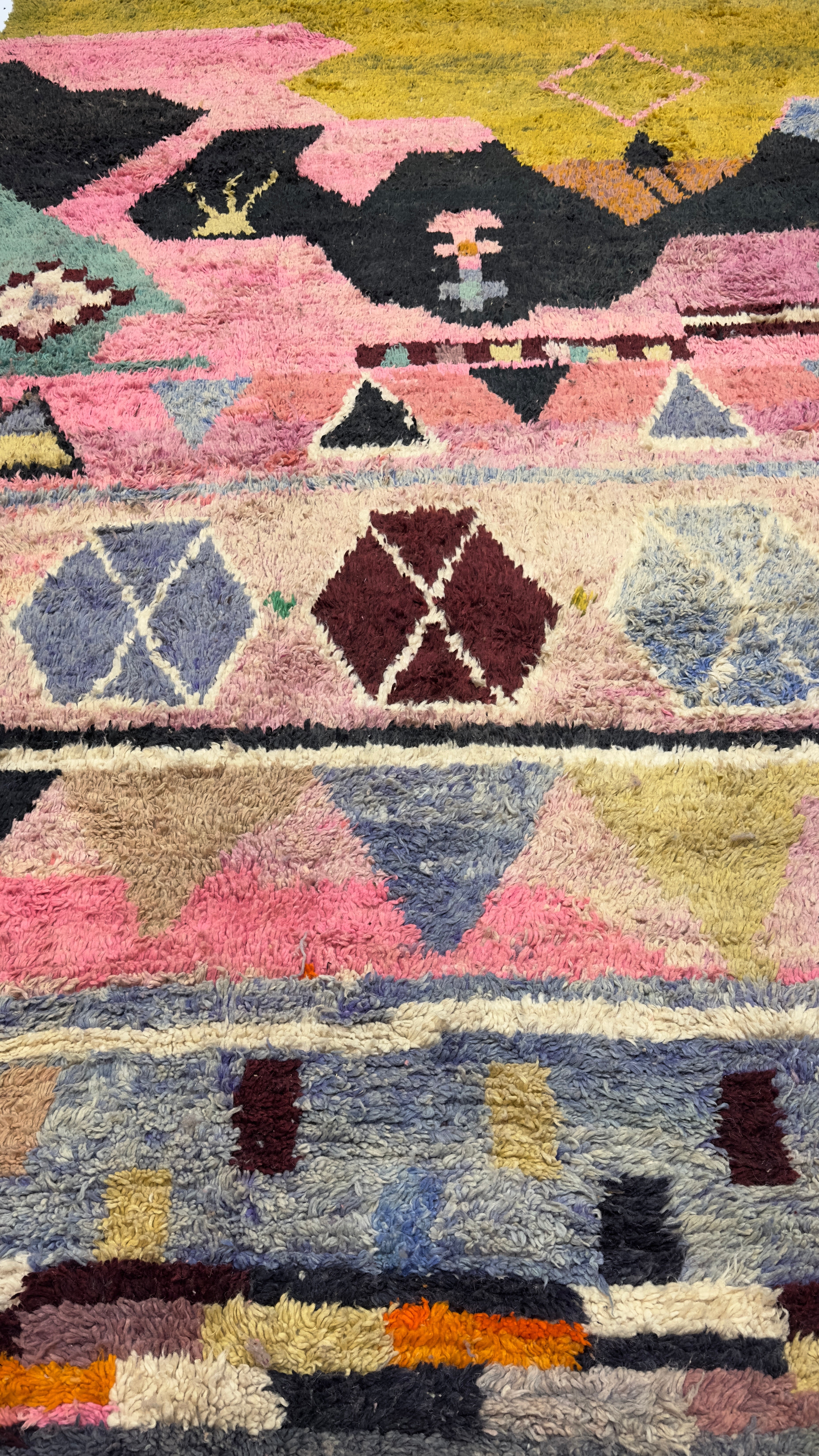 Vintage Moroccan Rug 9' 9" x 12' 8"