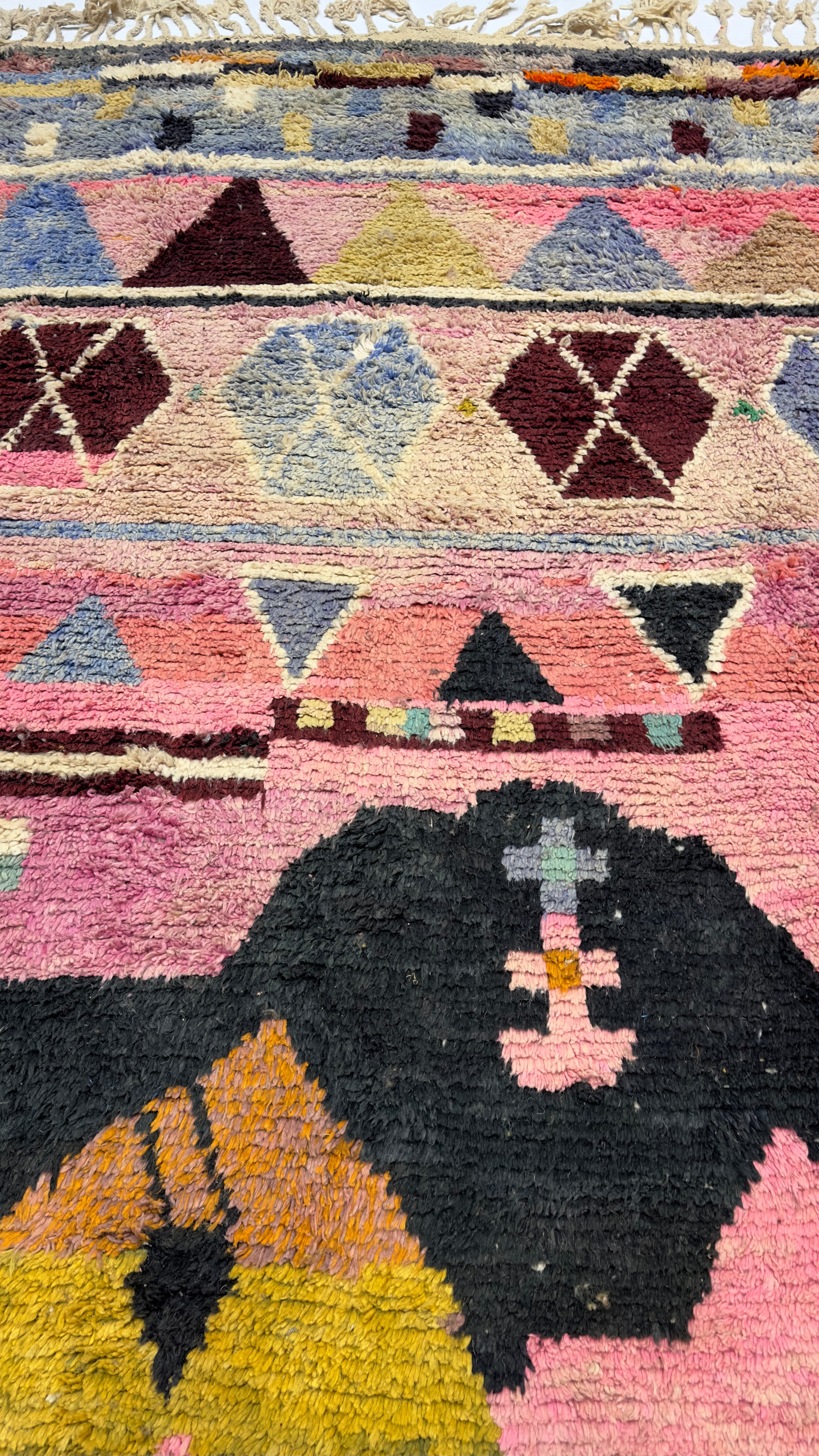 Vintage Moroccan Rug 9' 9" x 12' 8"