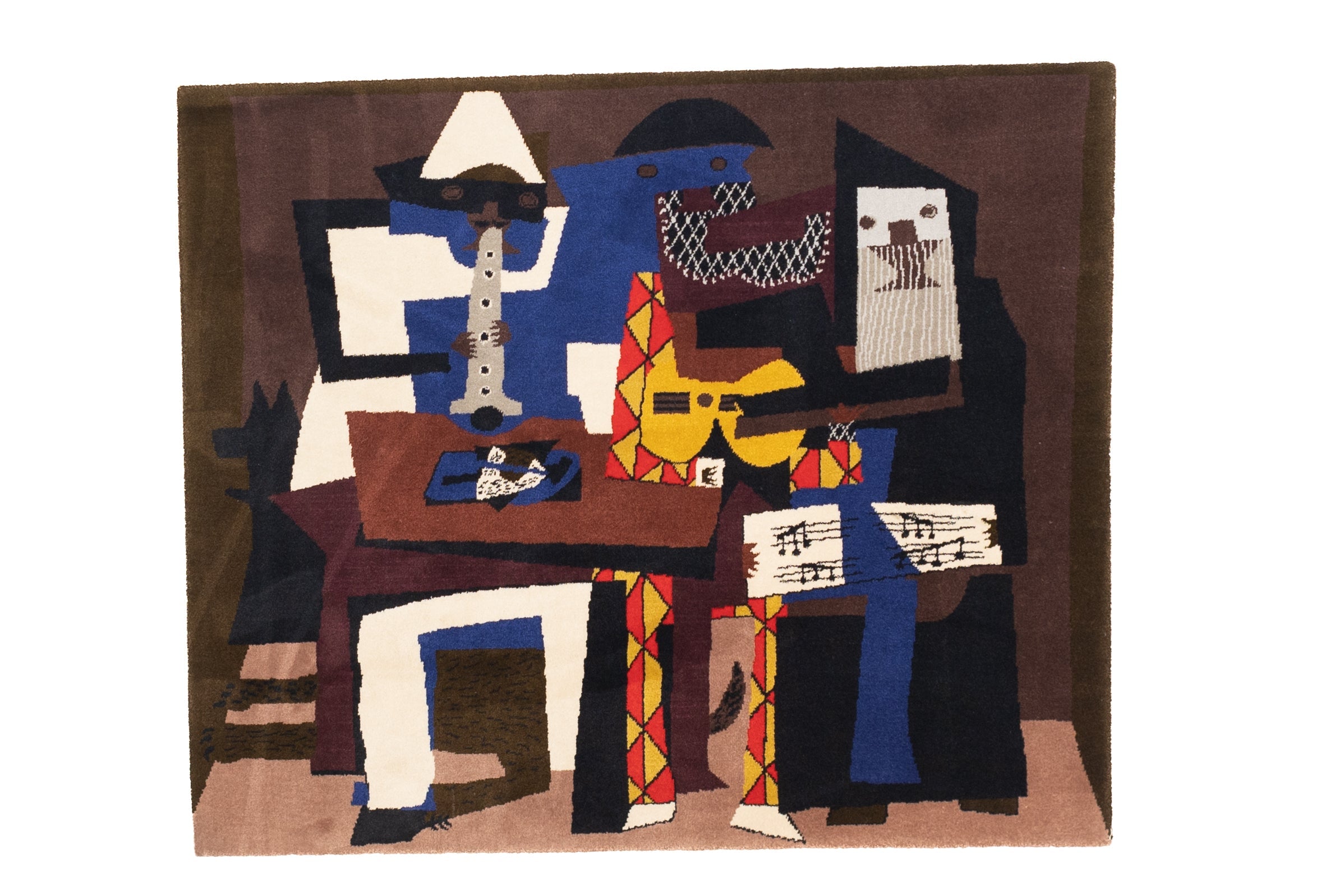 Mid Century French Tapestry inspired by Picasso Design 5' 7'' x 6' 7''