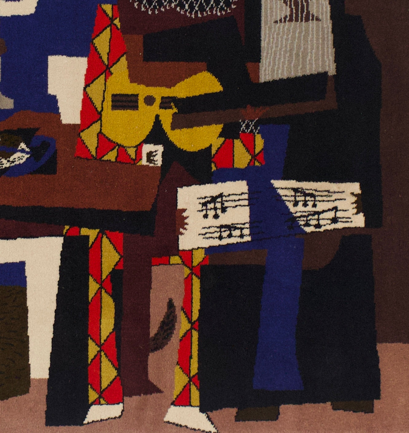 Mid Century French Tapestry inspired by Picasso Design 5' 7'' x 6' 7''