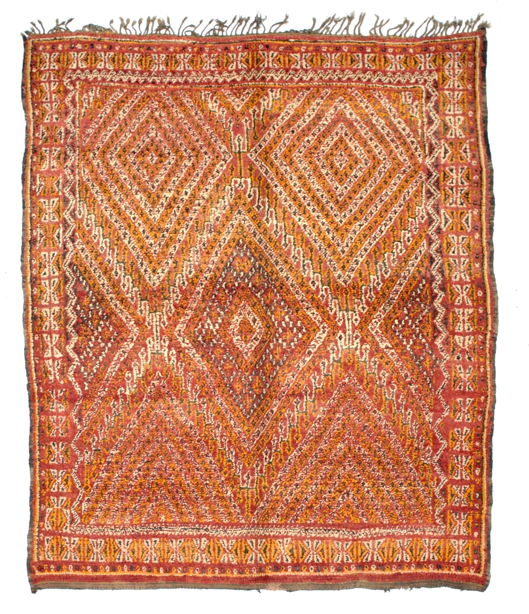 Fine Antique Oushak Rug 7' 2'' x 8' 7''