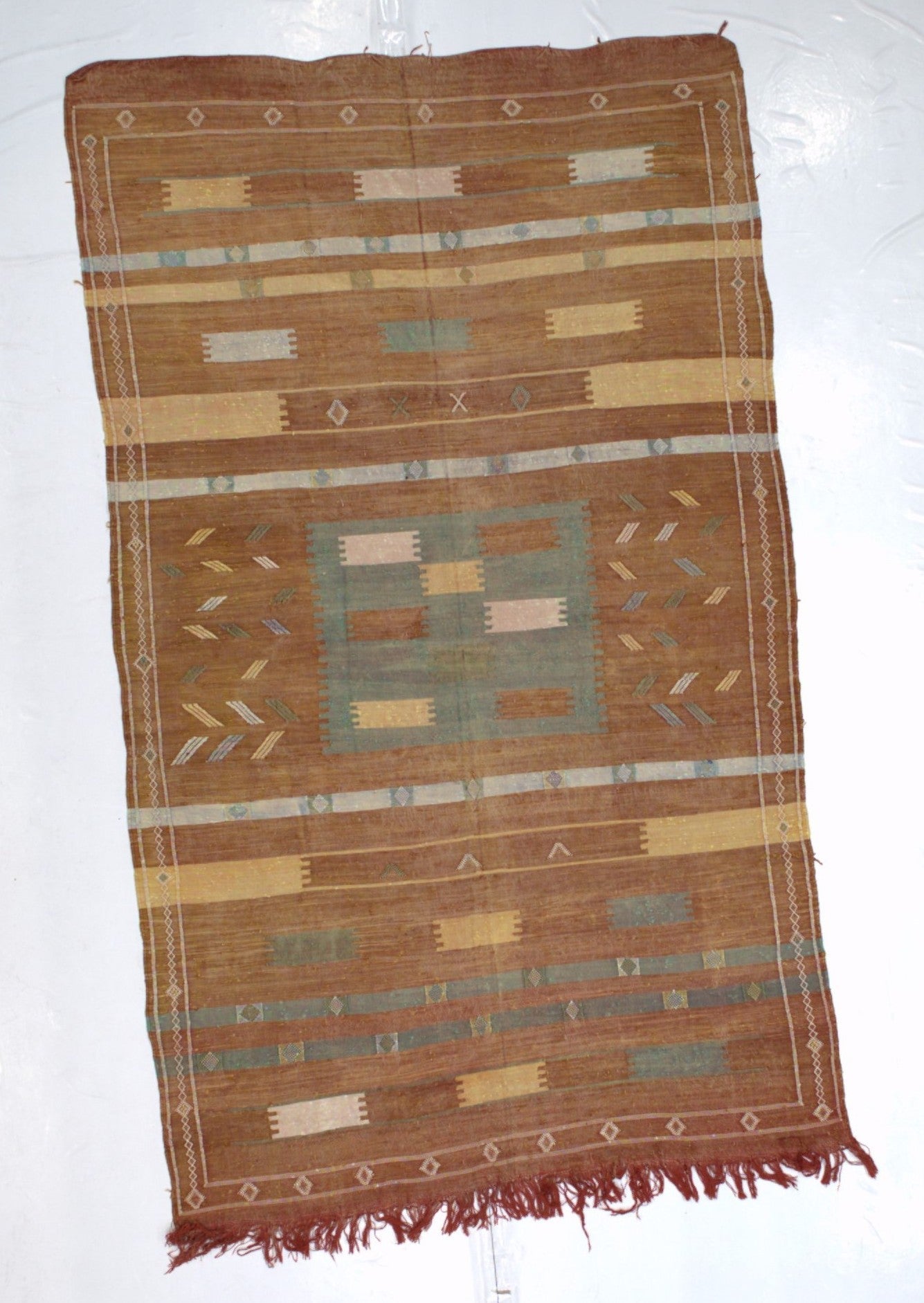 Fine Antique Scandinavian Kilim Rug 4' 4" x 7' 5"