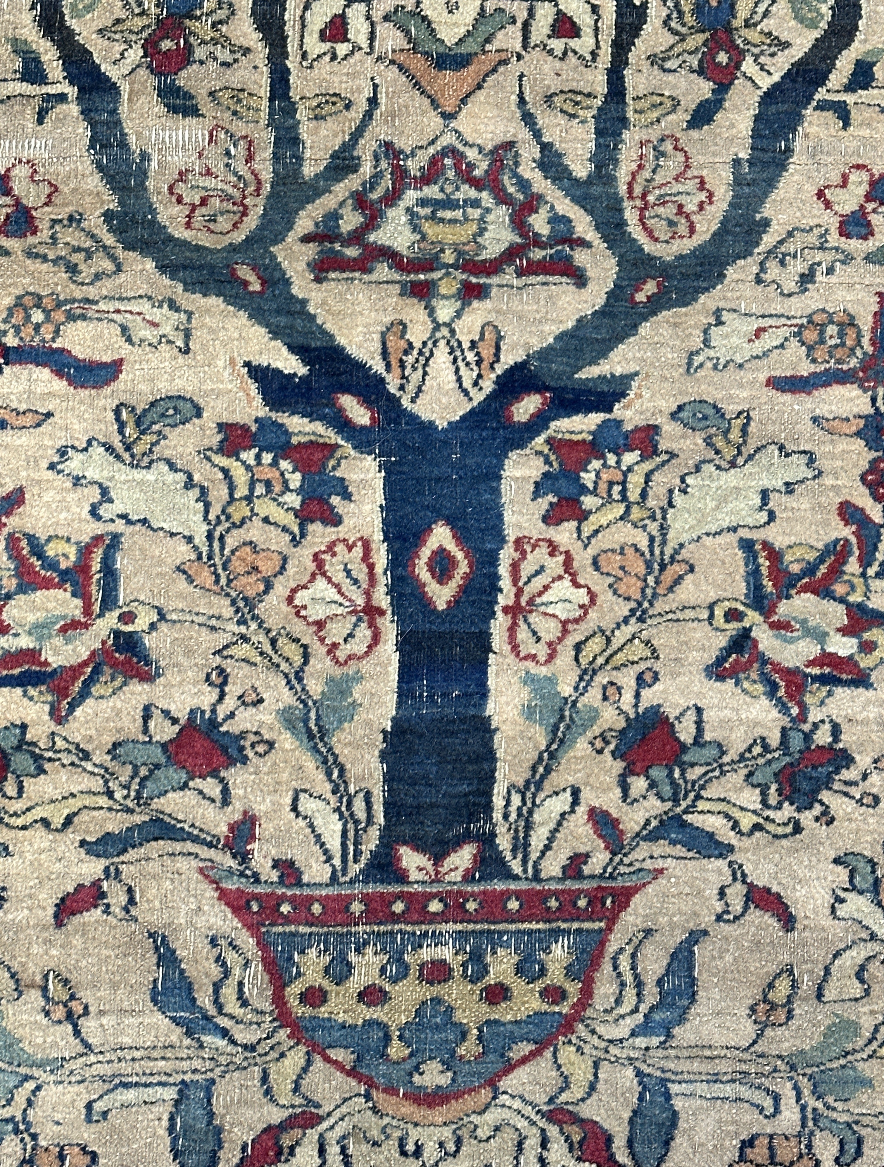 Antique Khorasan Rug 4' 1'' x 5' 7''