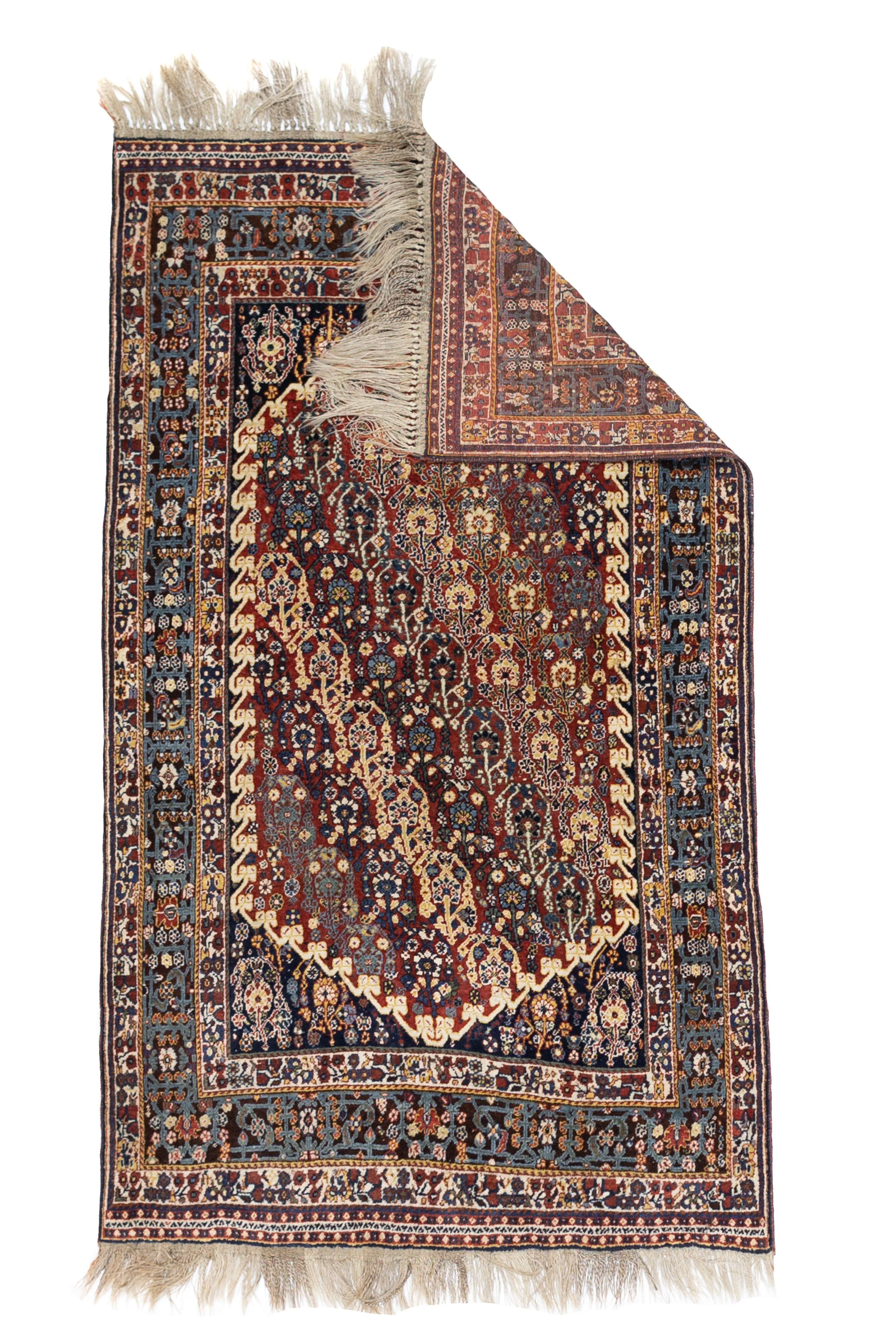 Antique Qashqai Rug 4' 8" x 7' 11"