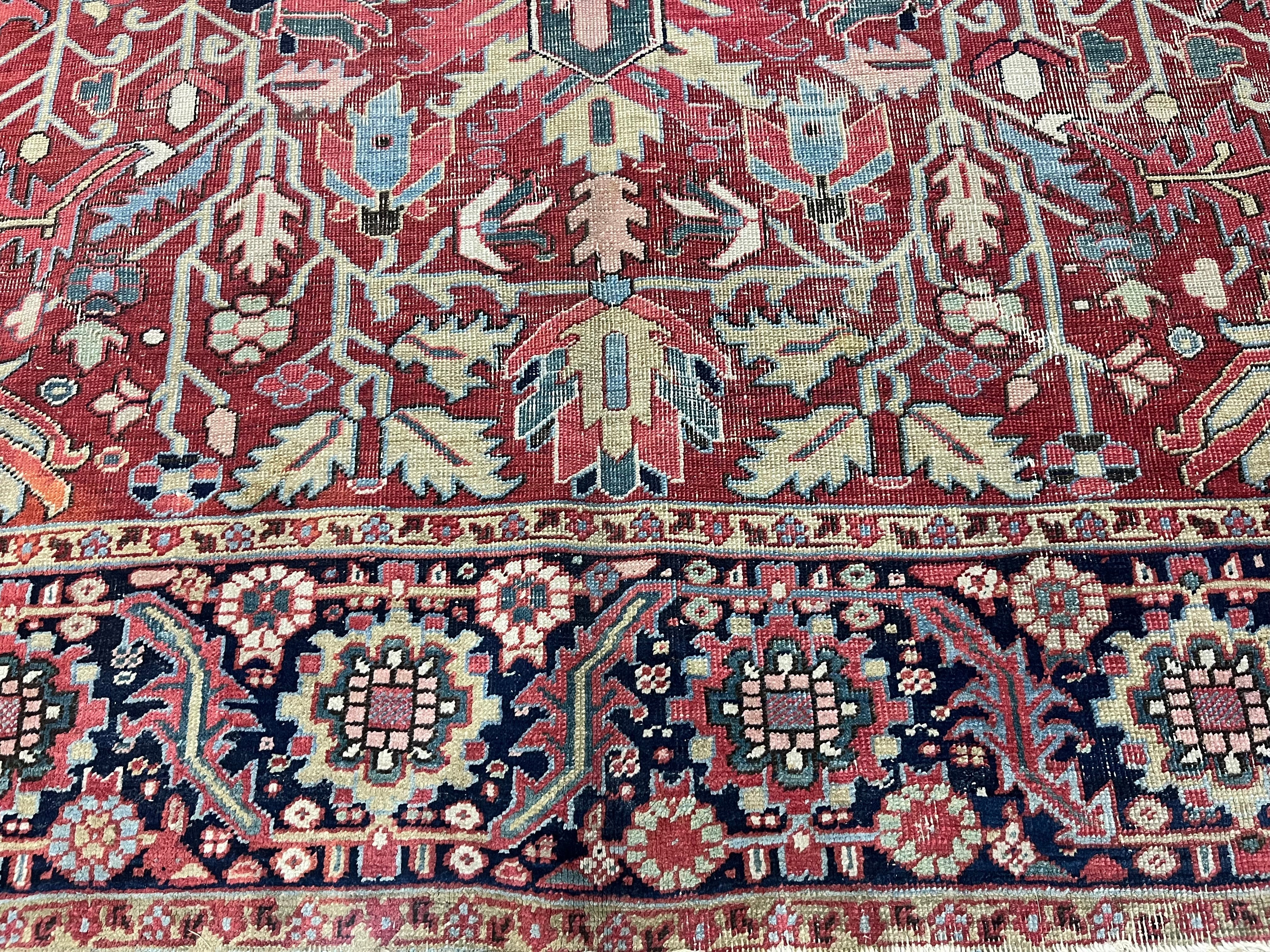 Antique Heriz Serapi Rug 8'11" x 11' 7''
