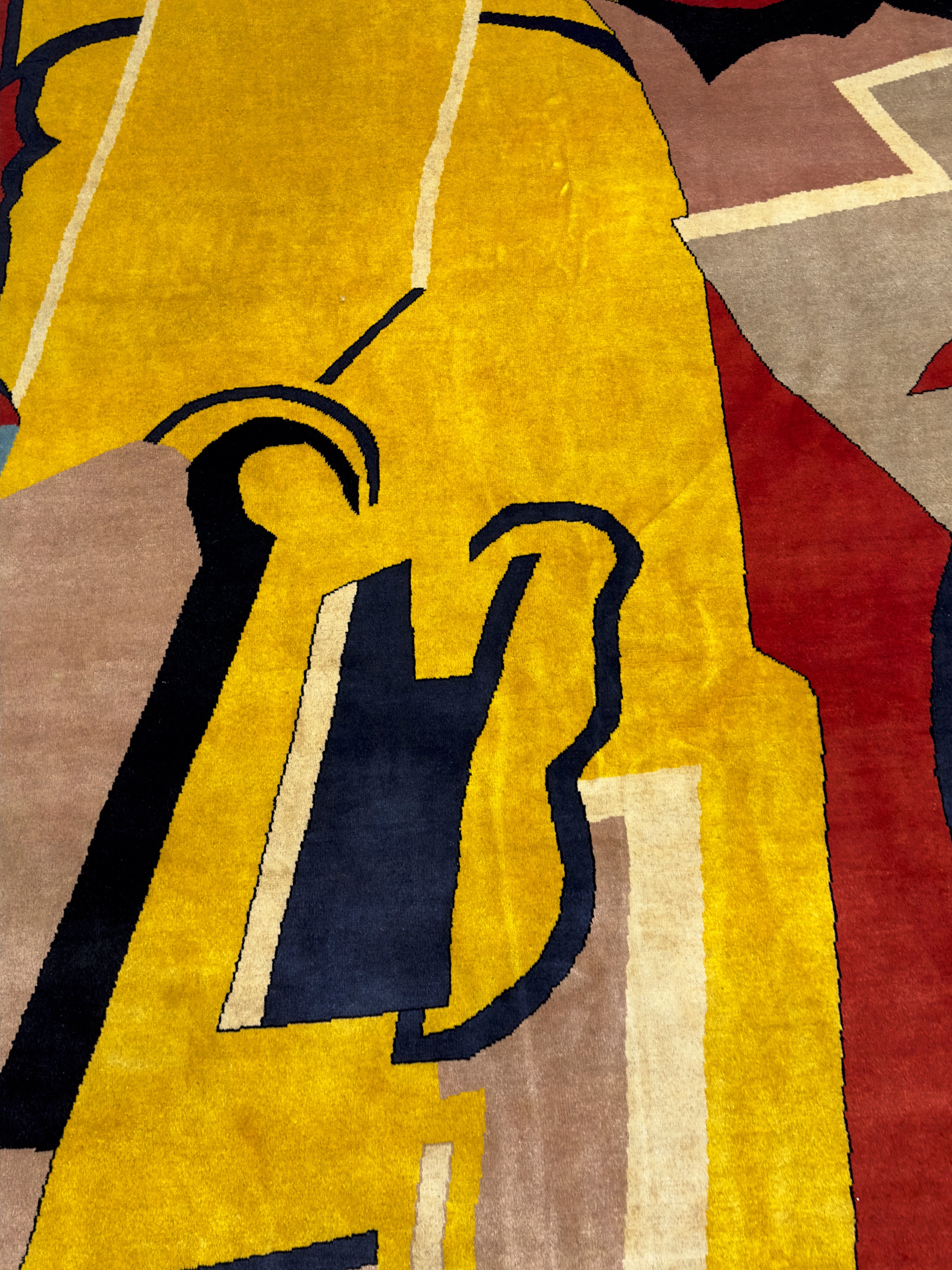 French Artistic Rug by Albert Gleizes 11' 6'' x 14' 7''