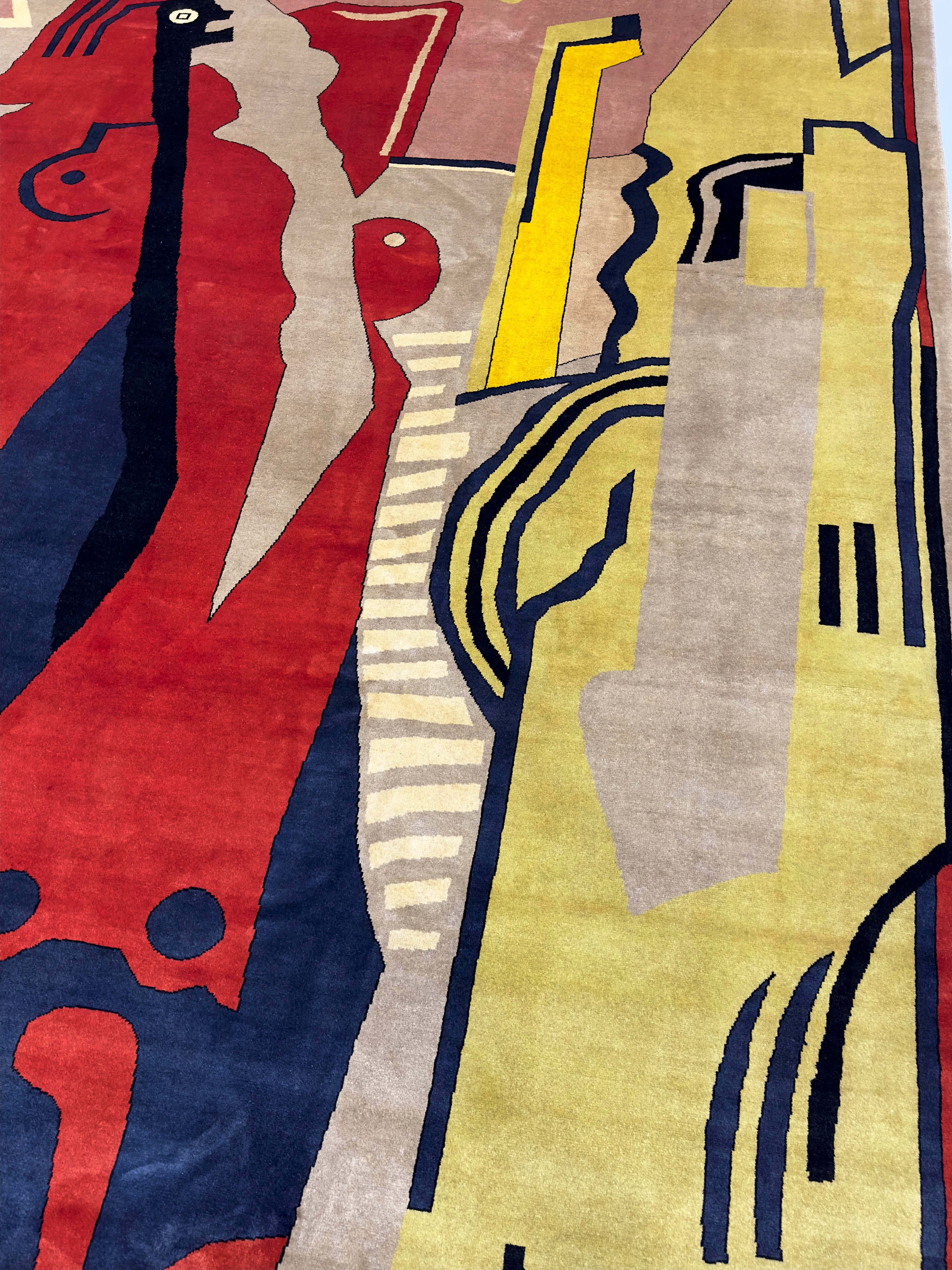 French Artistic Rug by Albert Gleizes 11' 6'' x 14' 7''