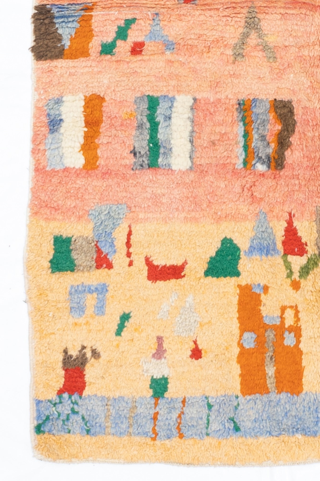 Vintage Moroccan Rug 4'1" x 5' 10"