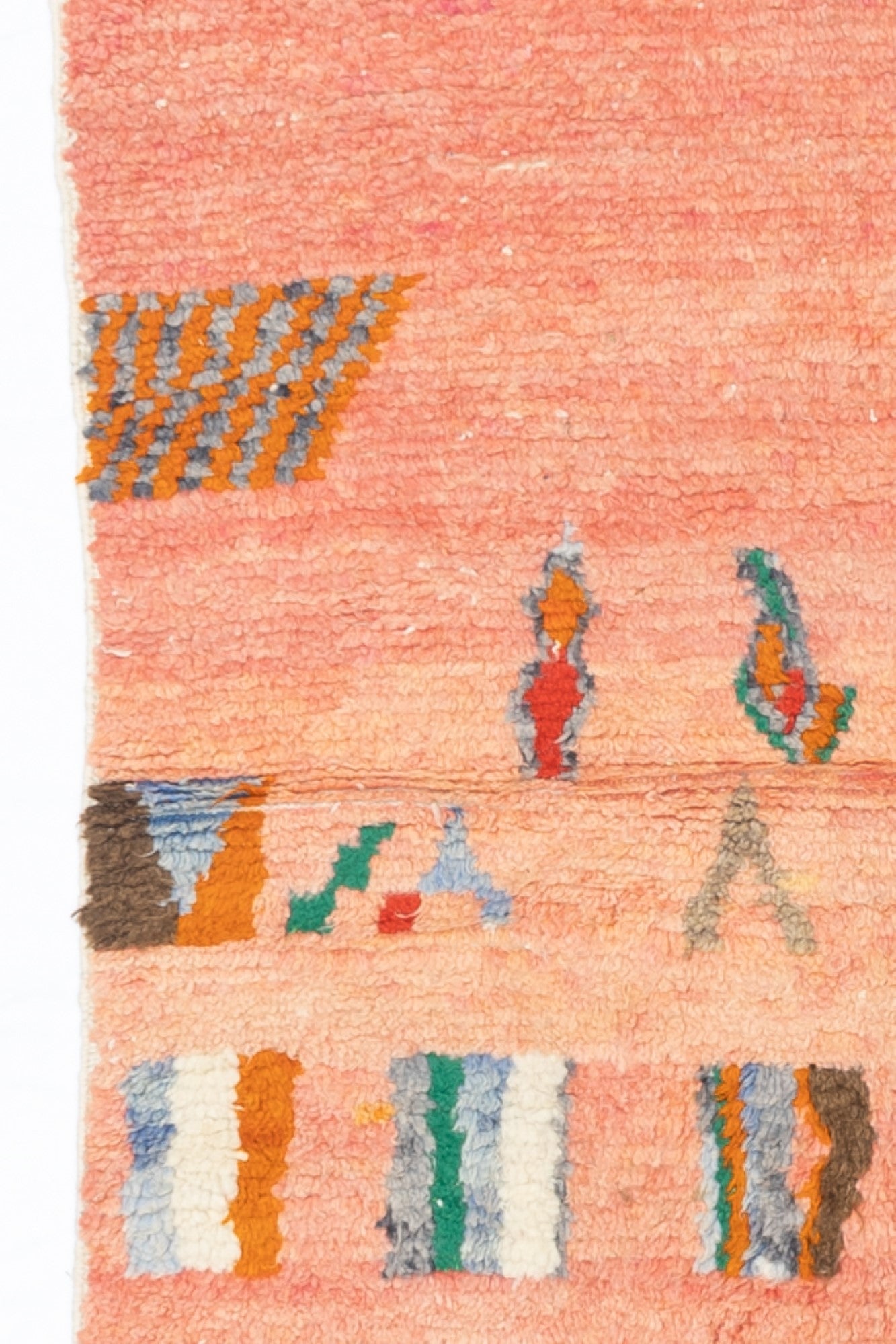 Vintage Moroccan Rug 4'1" x 5' 10"