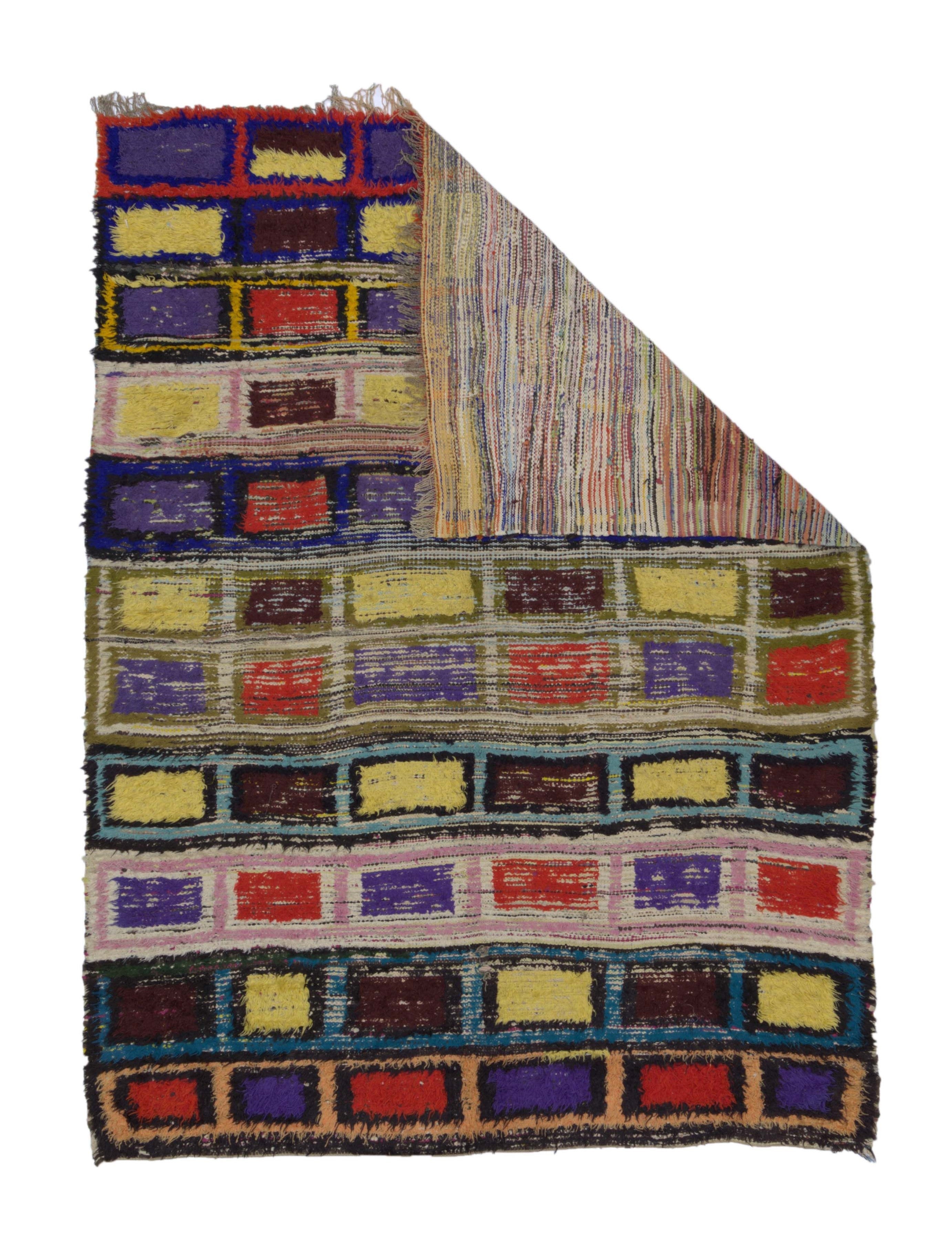 Mid Century Moroccan Rug 4' 11" x 6' 7''