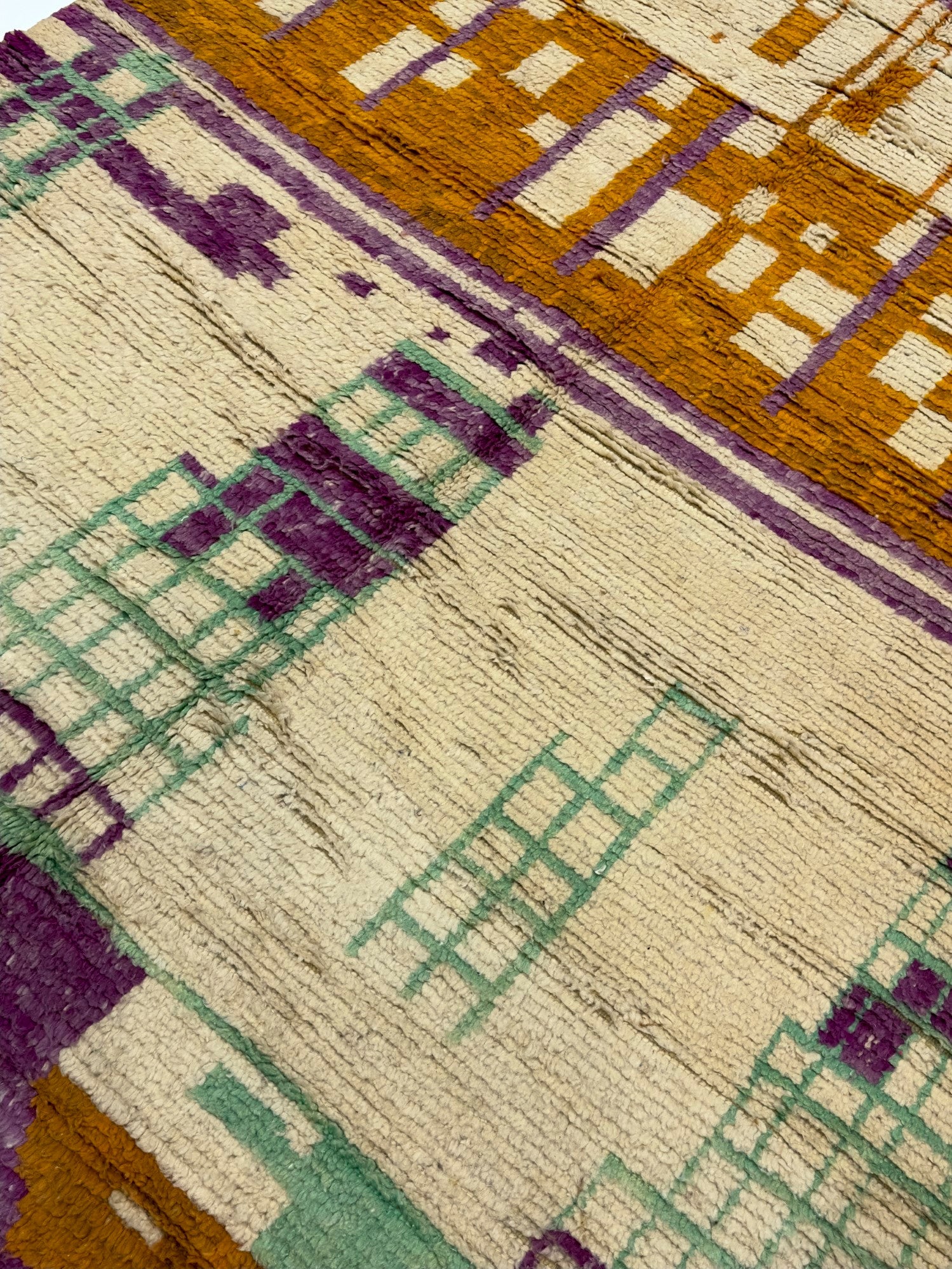 Mid Century Moroccan Rug 6'5" x 9' 6"