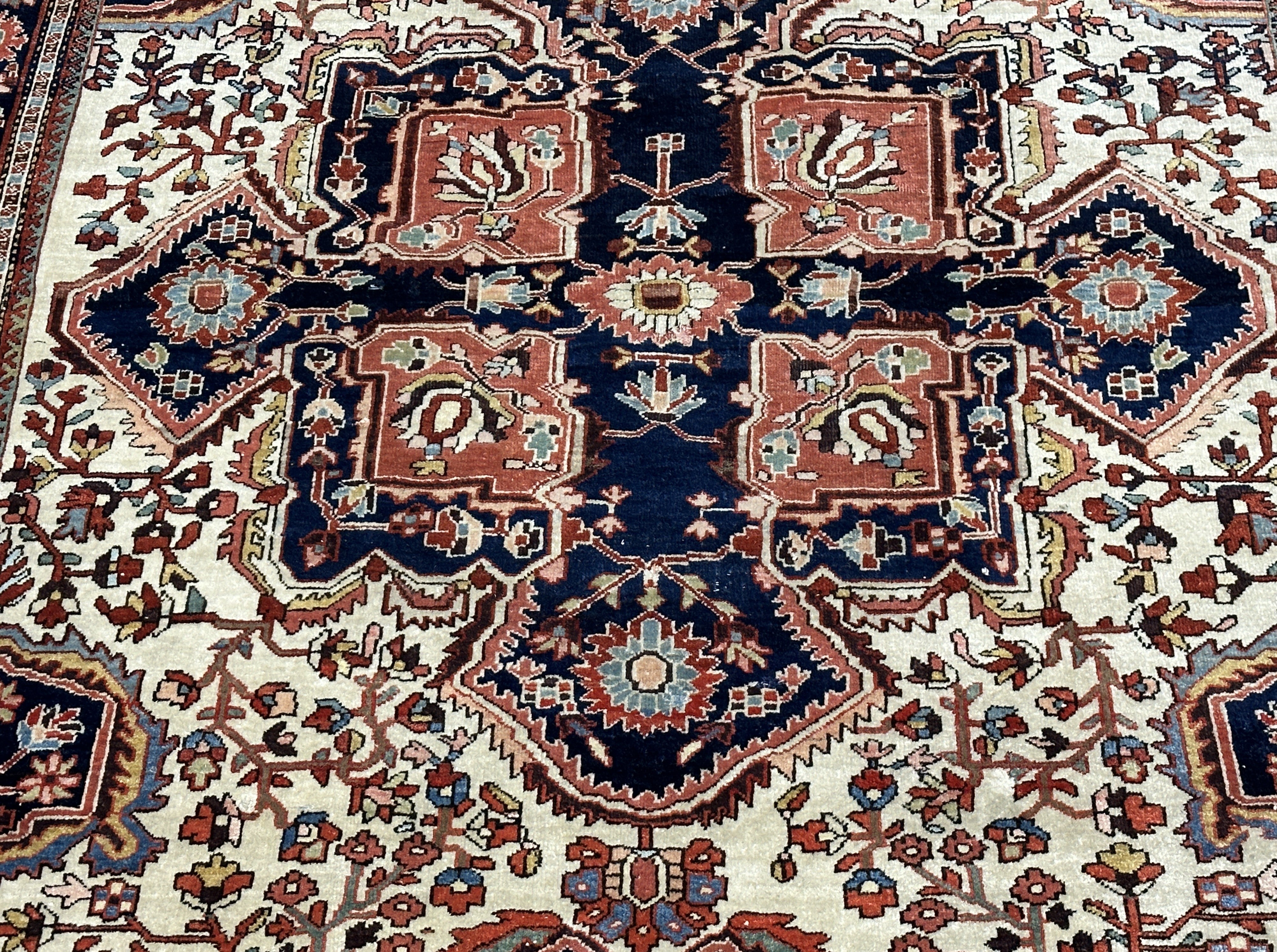 Antique Farahan Sarouk Rug 4'6" x 6'9"