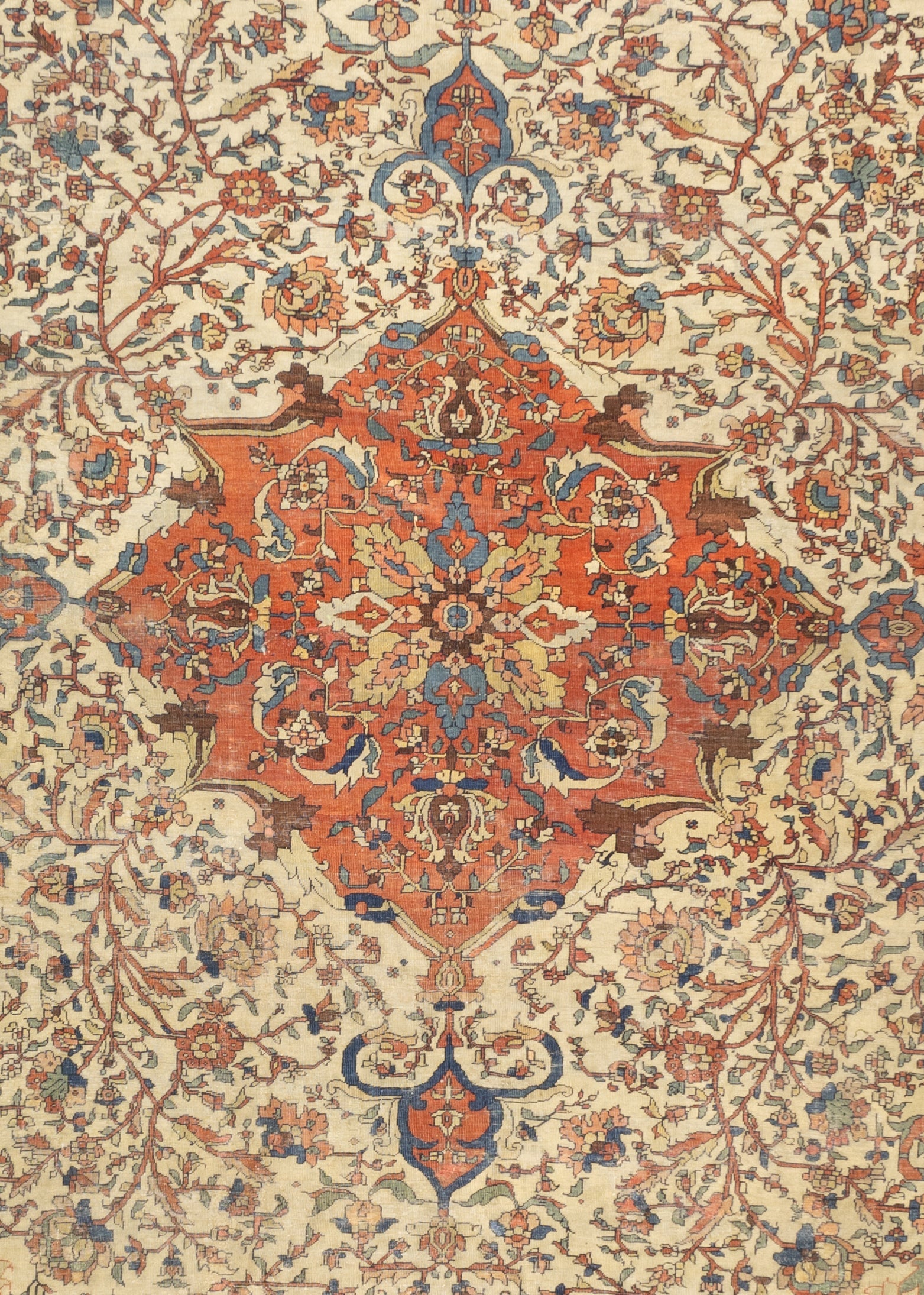 Antique Farahan Sarouk Rug 7' 3" x 10' 5"