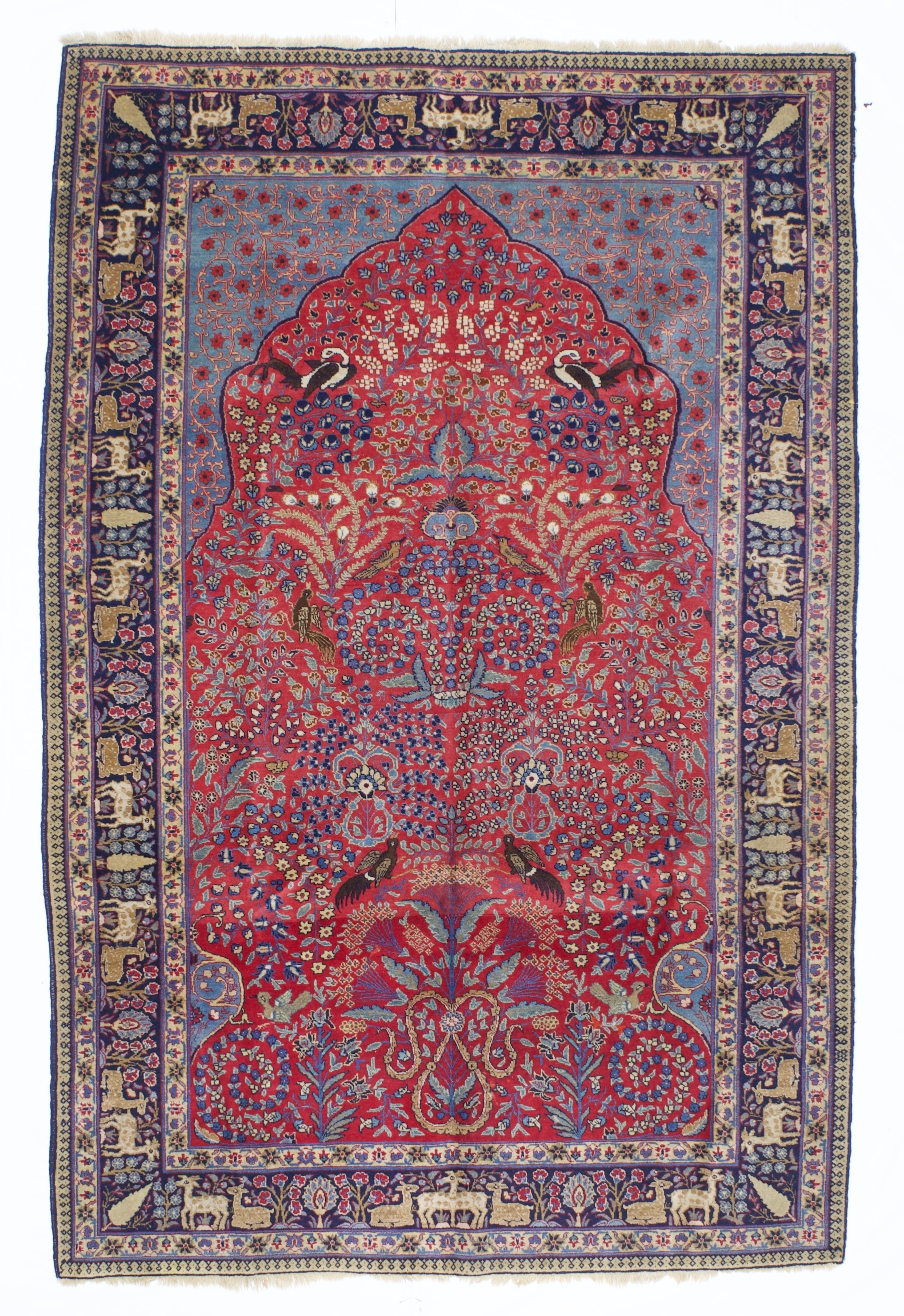 Fine Antique Tabriz Rug 5'10" x 8' 10"
