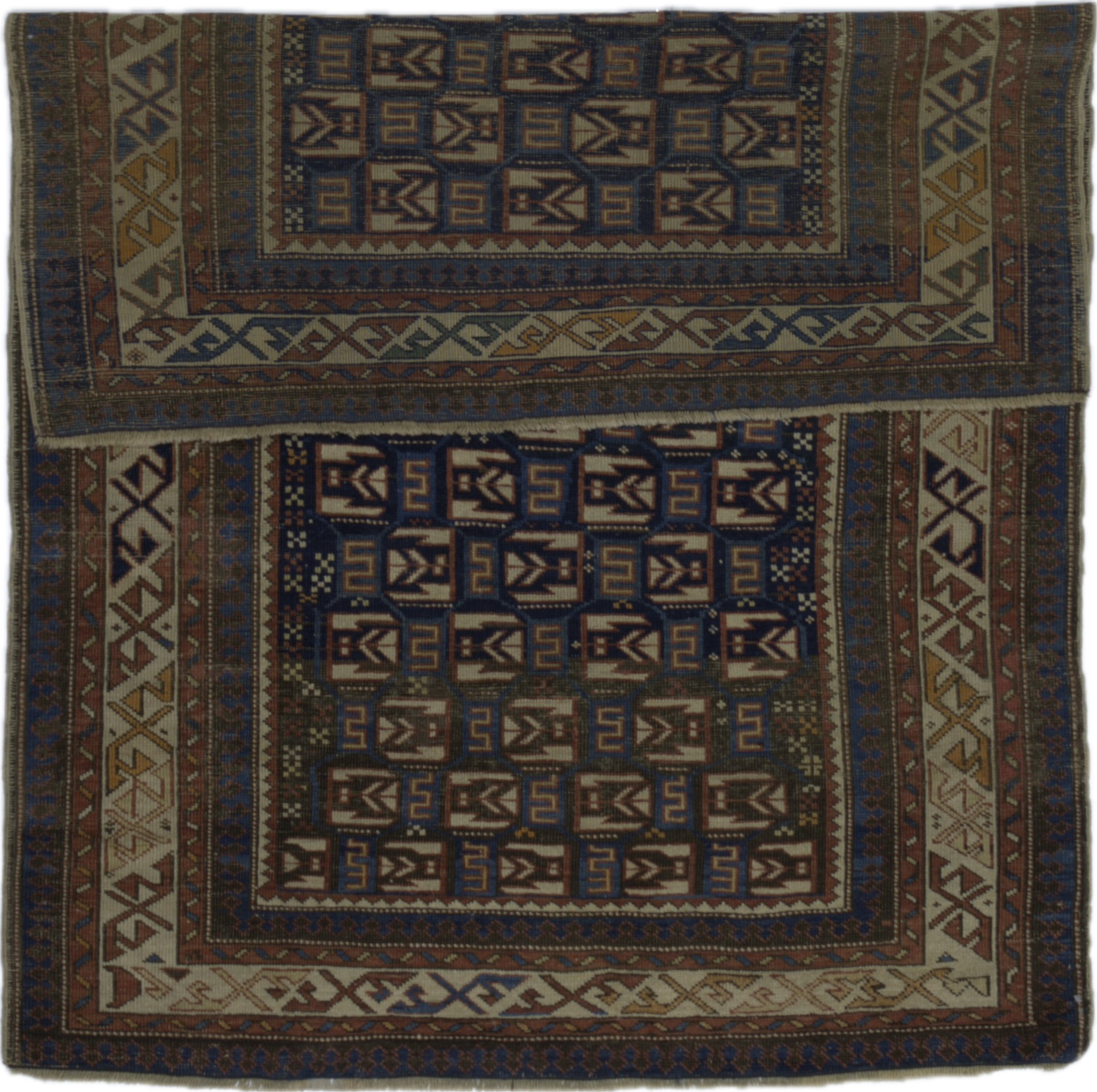 Antique Caucasian Kuba Rug 3'7" x 5' 0"
