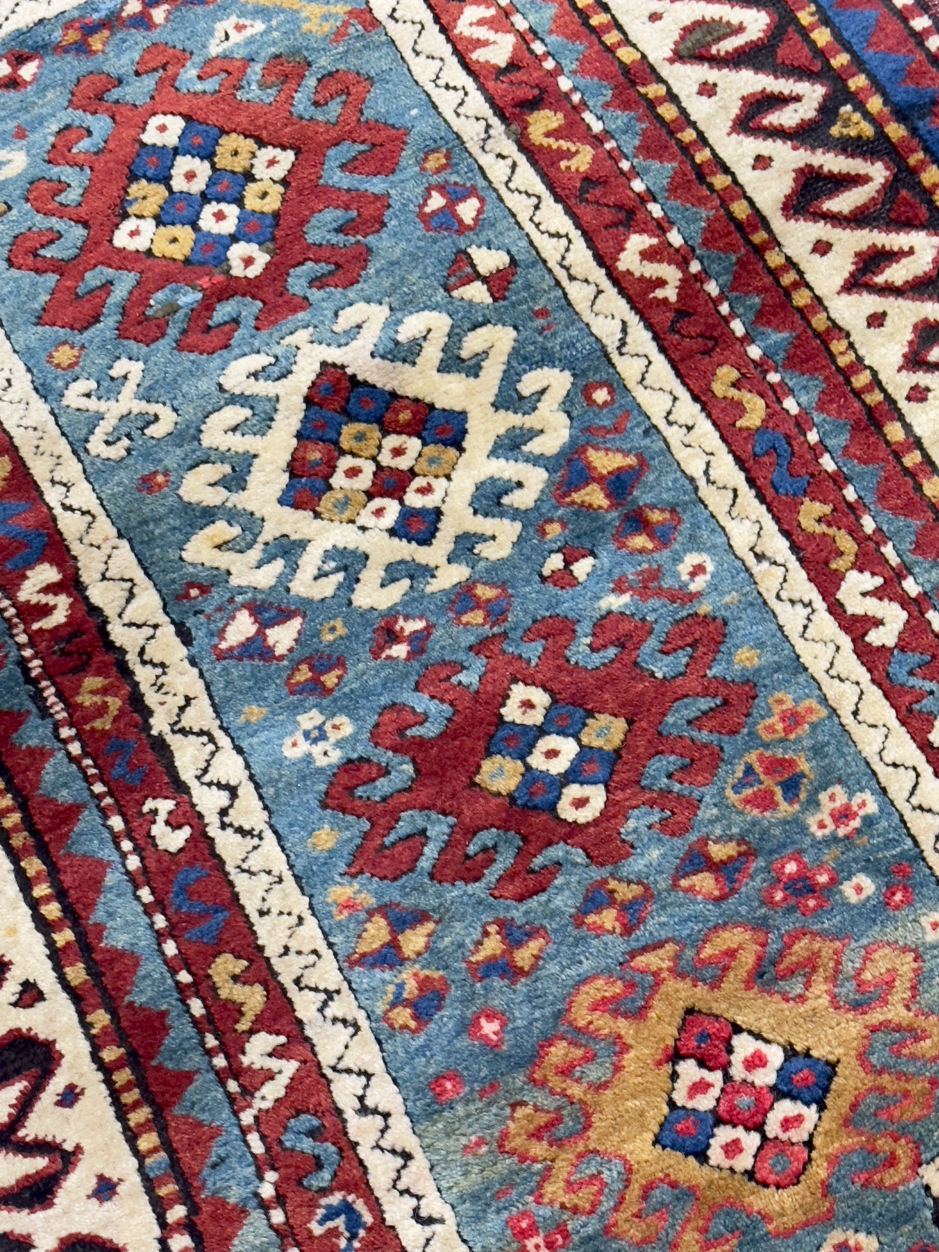 Antique Caucasian Kazak Rug 2' 11" x 4' 11''