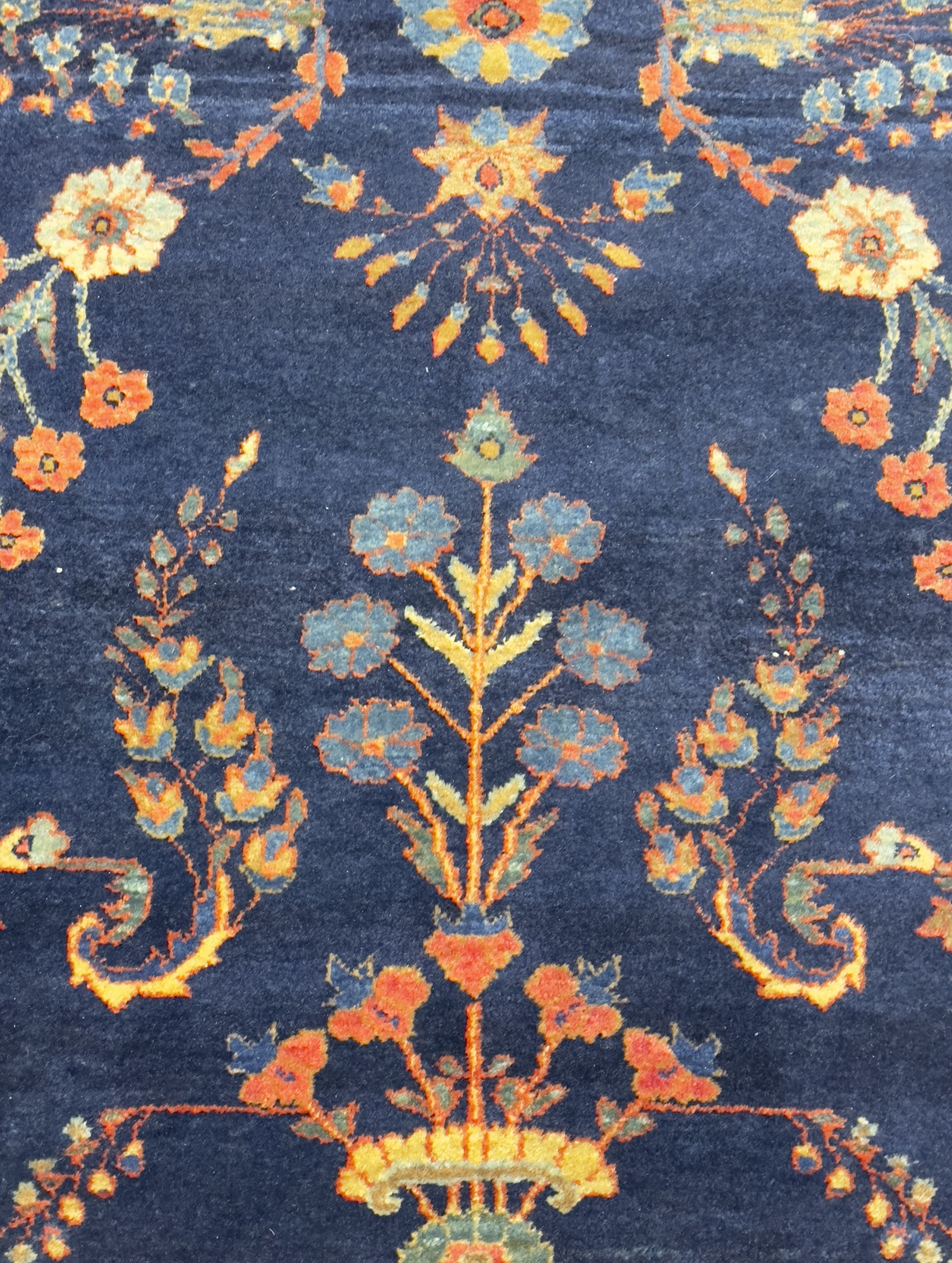 Antique Mohajeran Sarouk Rug 3'4" x 4' 11"