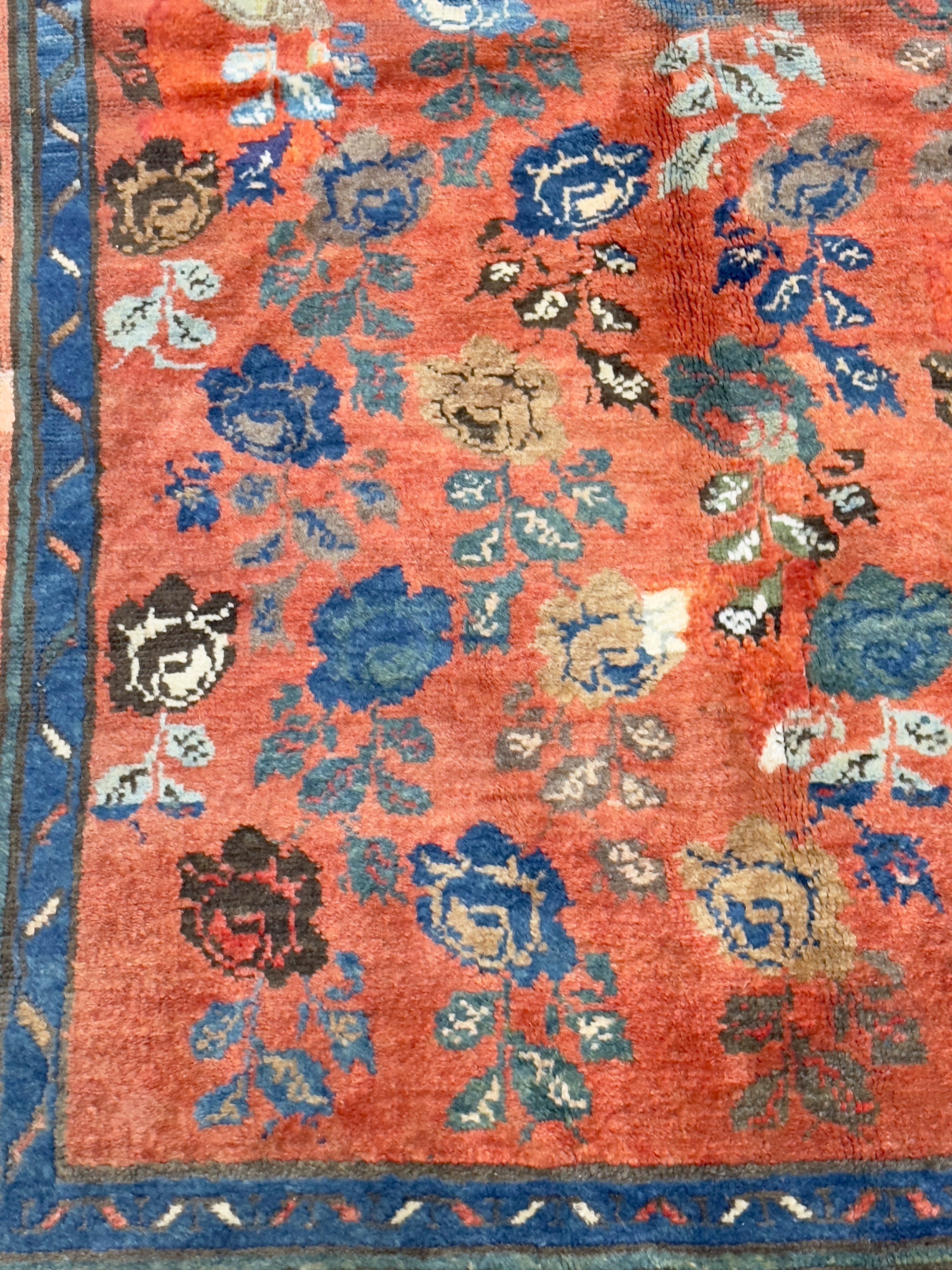 Antique Kurdish Tribal Rug 3' 10" x 5' 11"