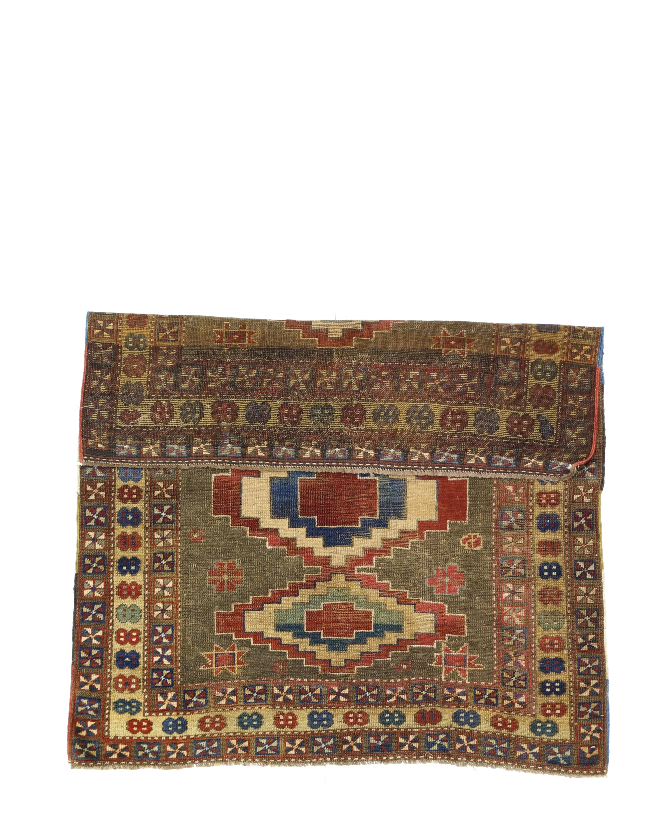 Antique Caucasian Kuba Rug 4' 0" x 4' 7"