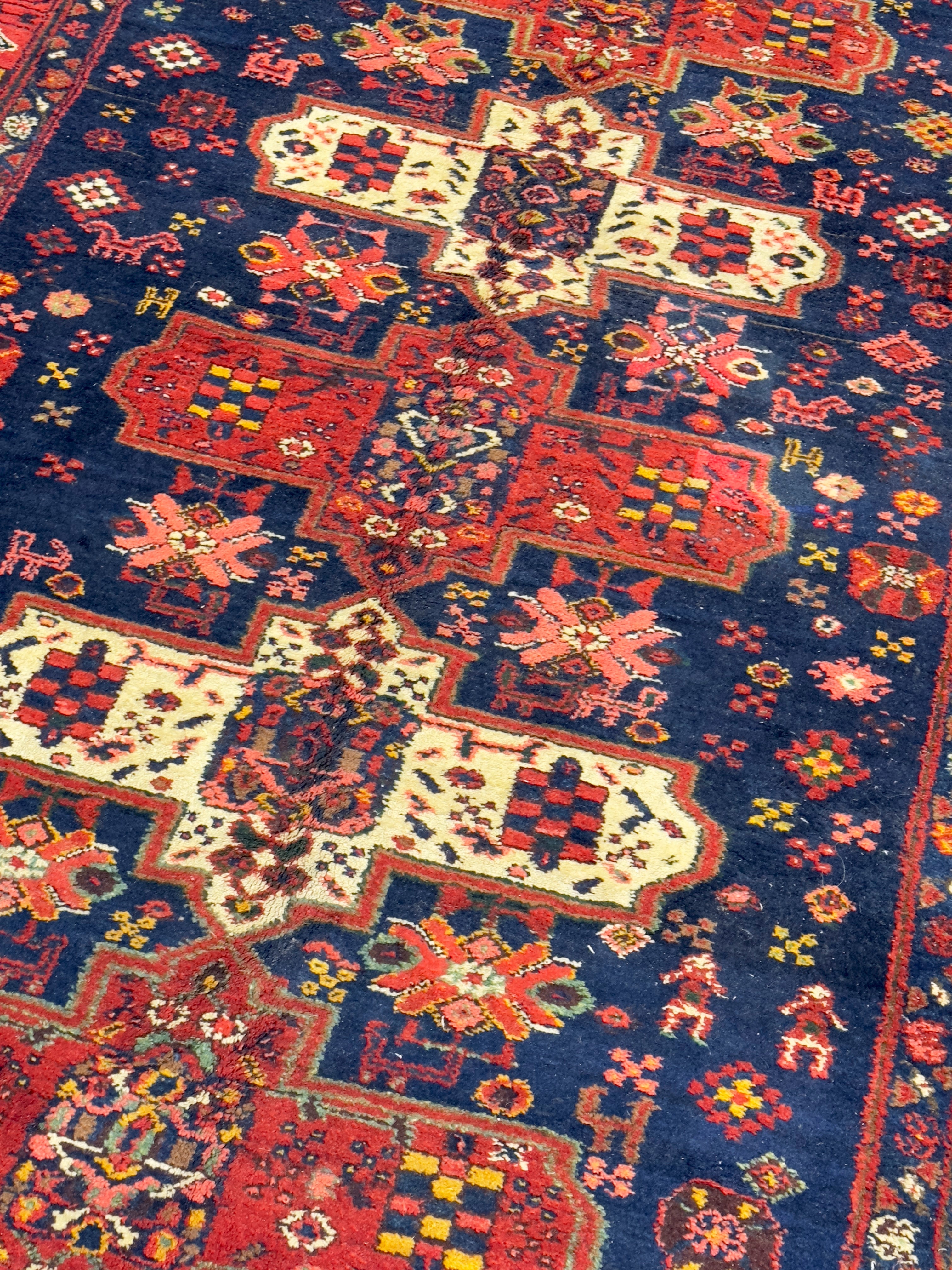 Antique Bakhtiari Rug 4'9" x 8' 7"