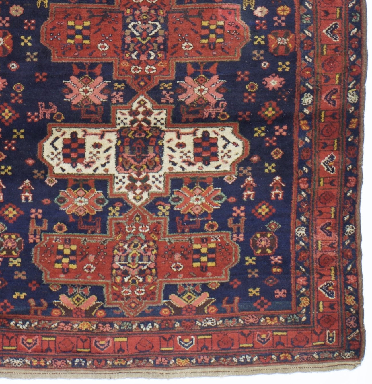 Antique Bakhtiari Rug 4'9" x 8' 7"