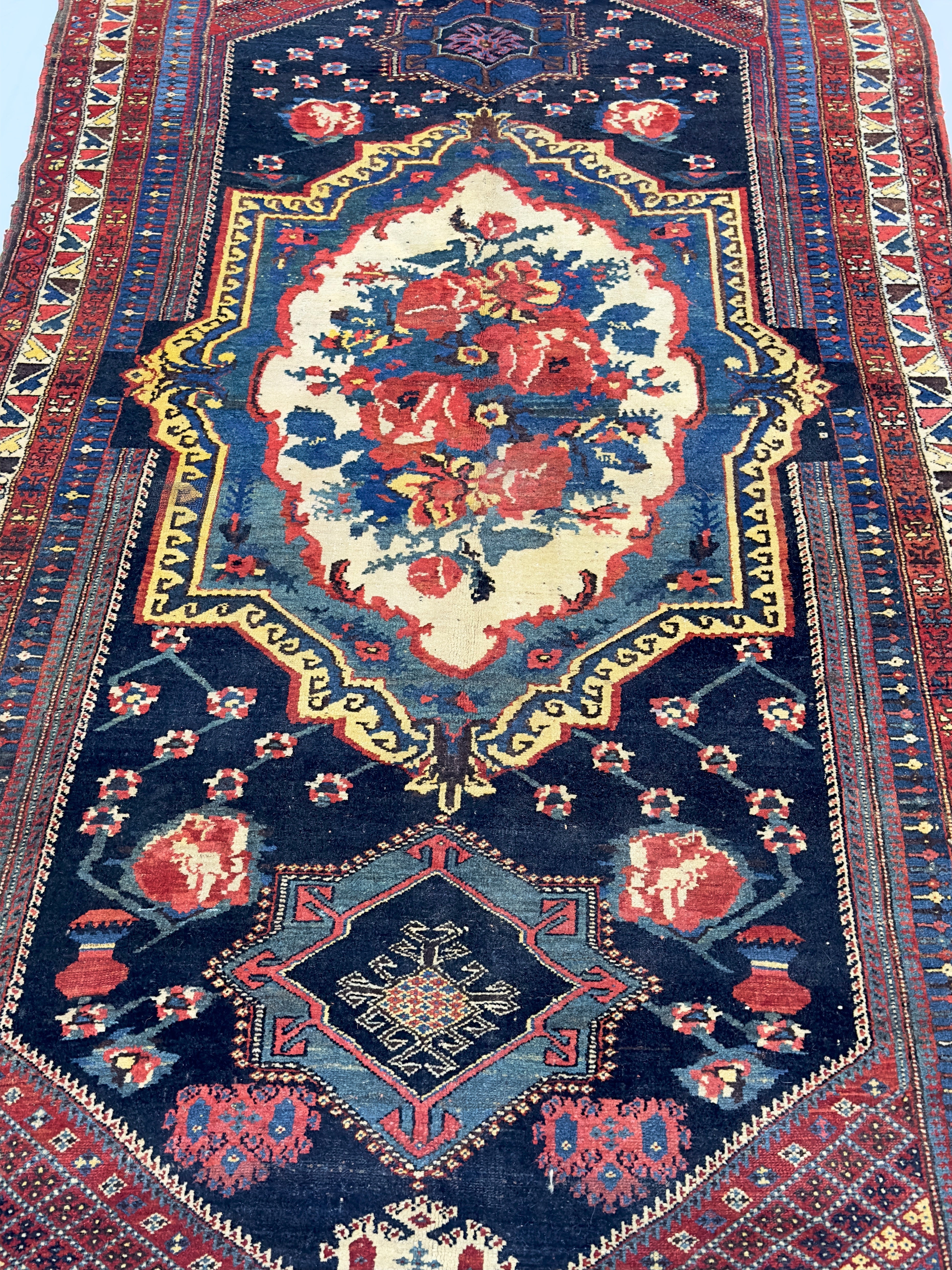 Antique Bakhtiari Rug 4' 10" x 8' 8''